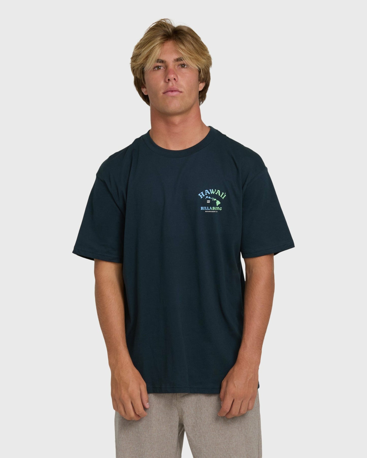 Billabong Men's Island Chain Hawaii Regular Short Sleeve Tee - Navy