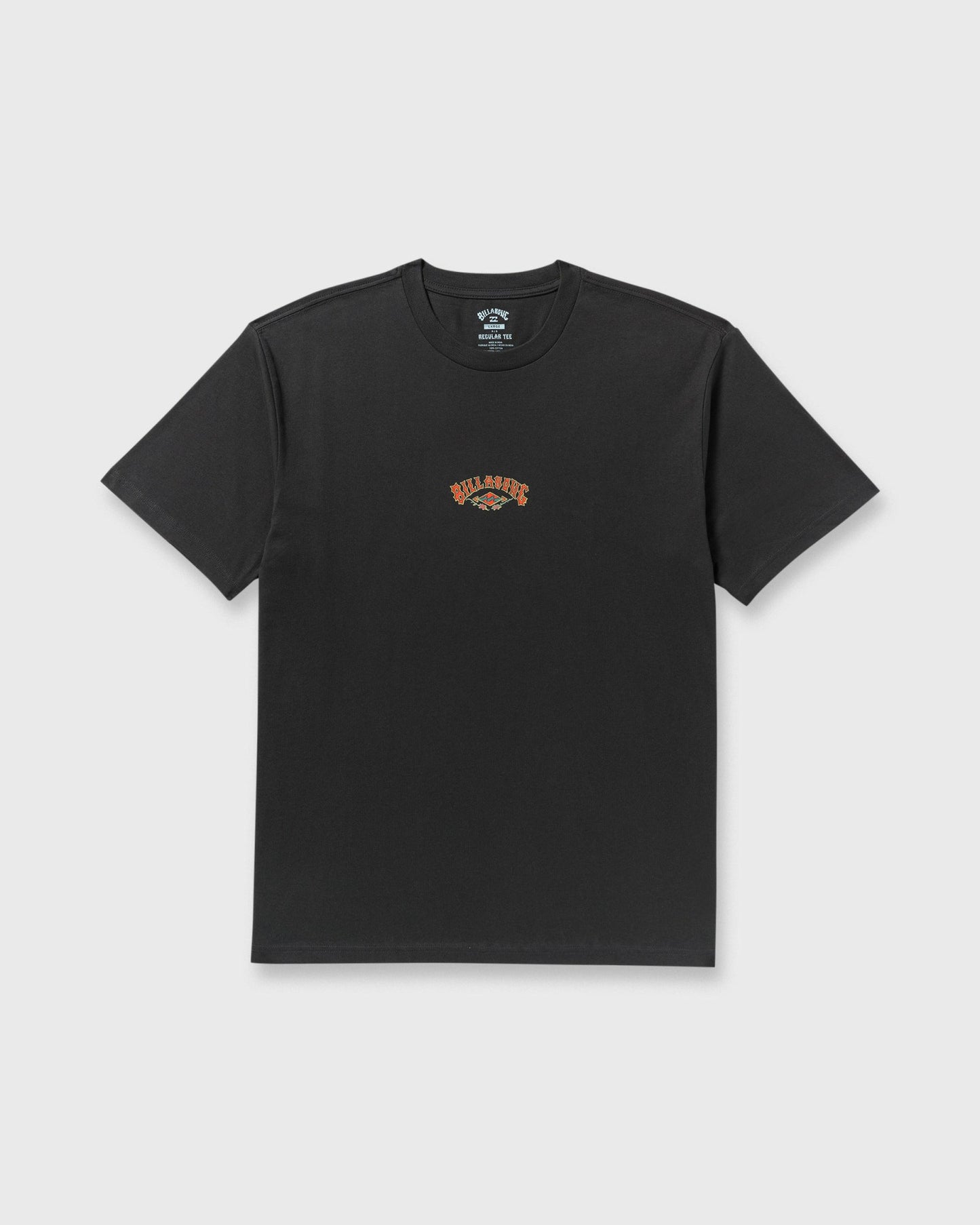 Billabong Men's Rose Arch Regular Short Sleeve T-Shirt - Washed Black