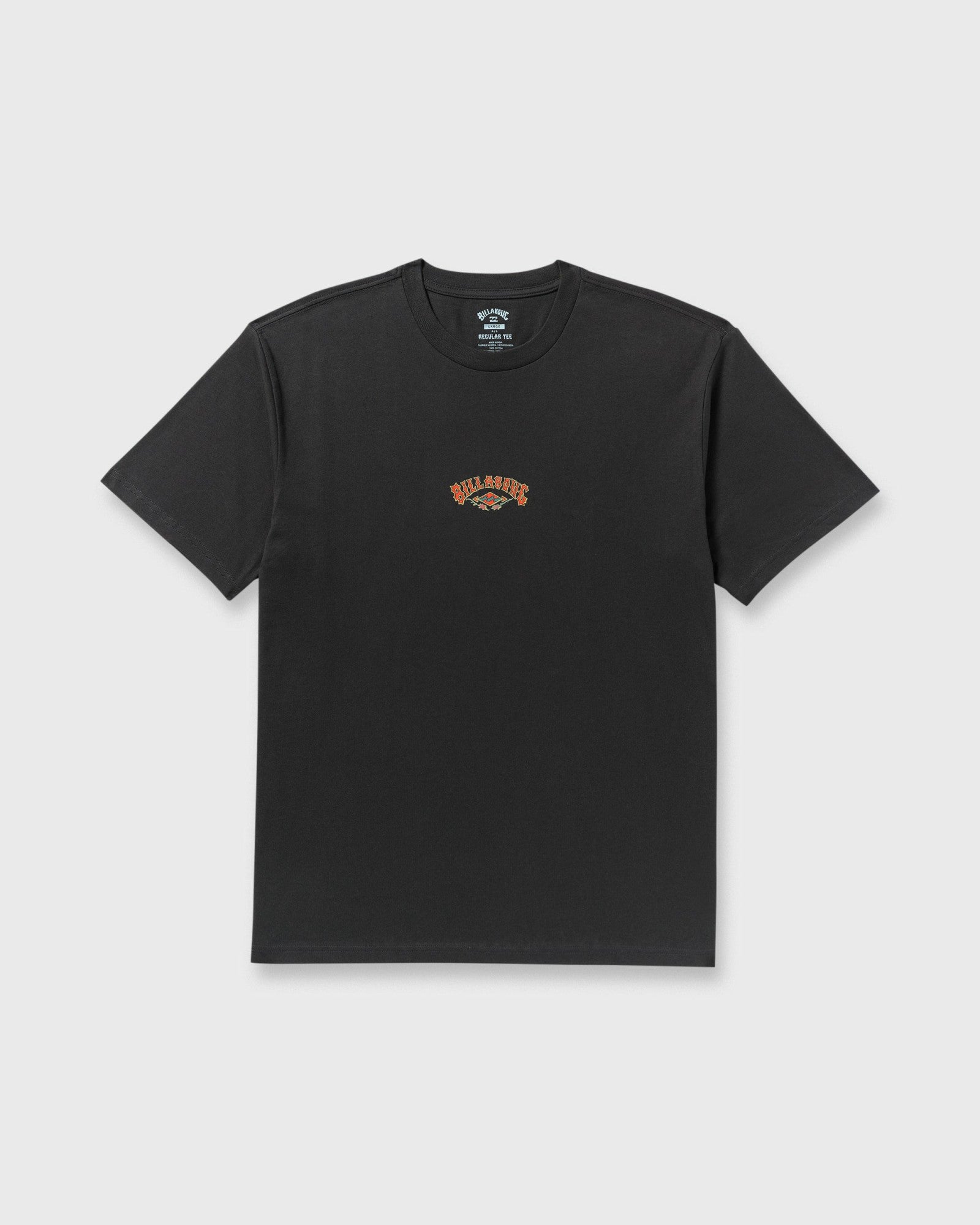 Billabong Men's Rose Arch Regular Short Sleeve T-Shirt - Washed Black