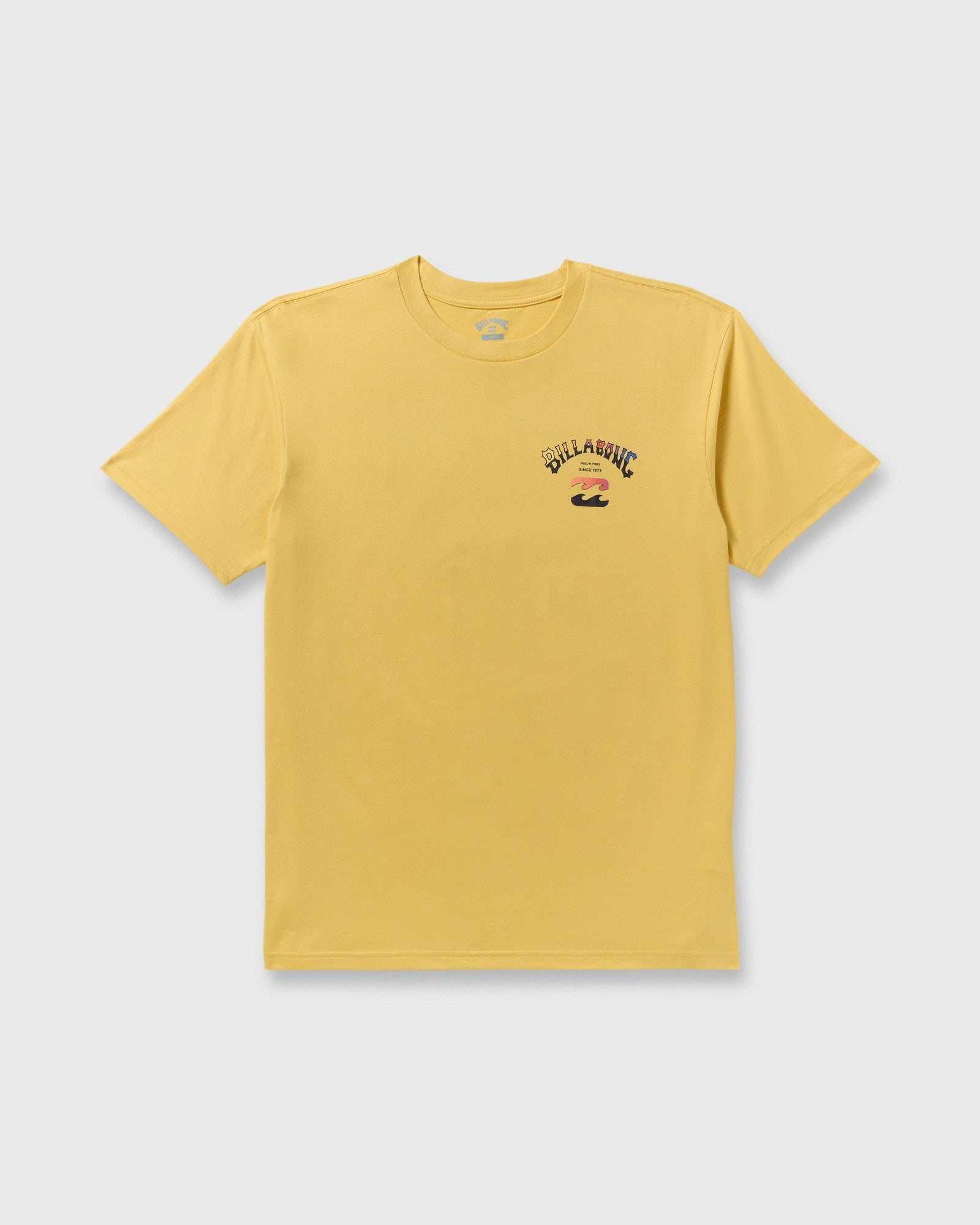 Billabong Men's Arch Fade Premium Short Sleeve T-Shirt - Dust Yellow