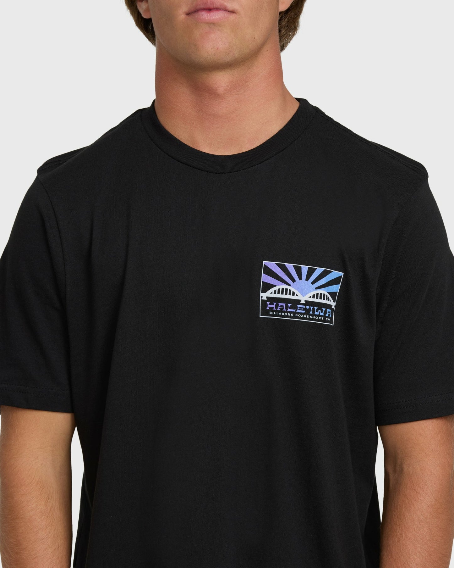 Billabong Men's Haleiwa Rising Sun Short Sleeve T-Shirt - Black