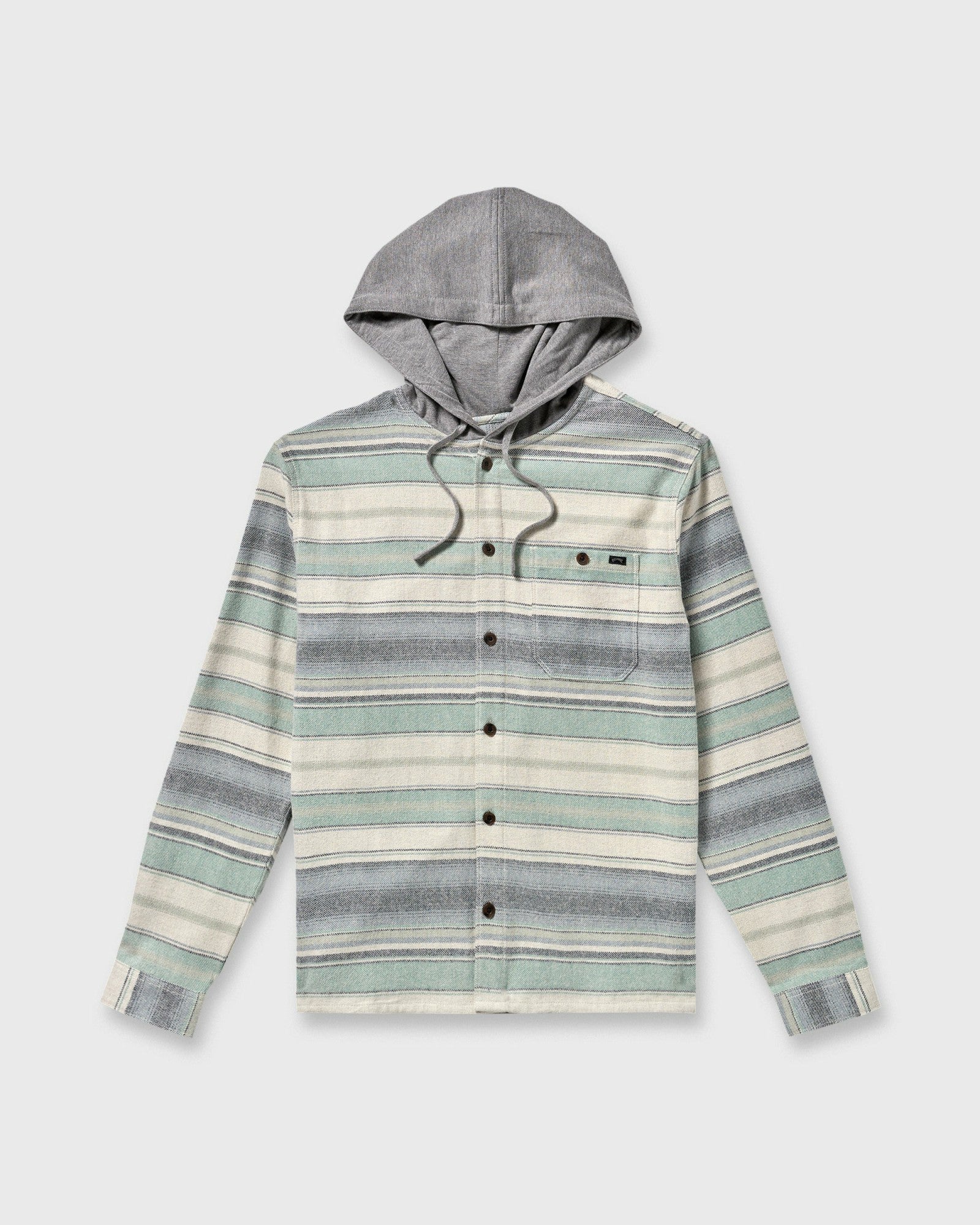 Billabong Men's Baja Long Sleeve Flannel Shirt - Oatmeal