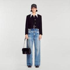 Sandro Women Yza bag in certified leather