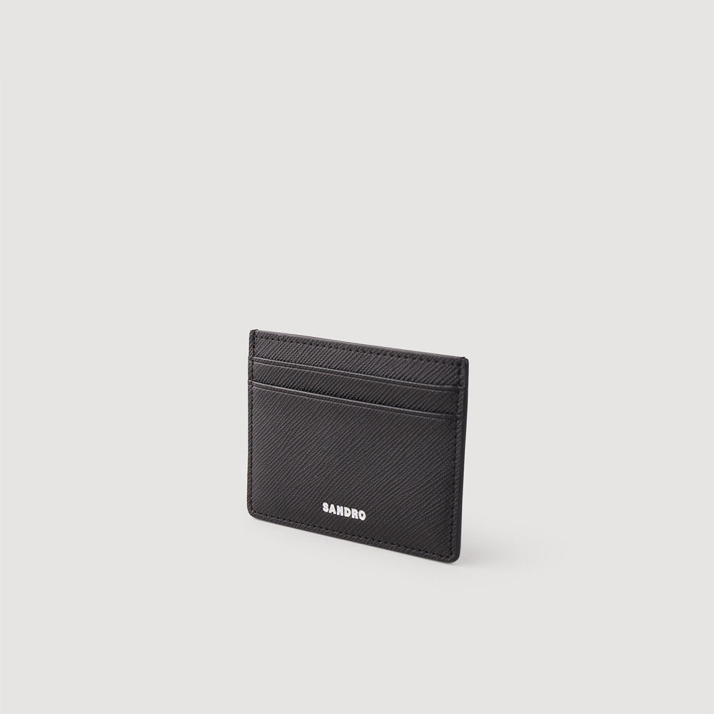 Sandro Men Reconstituted leather cardholder