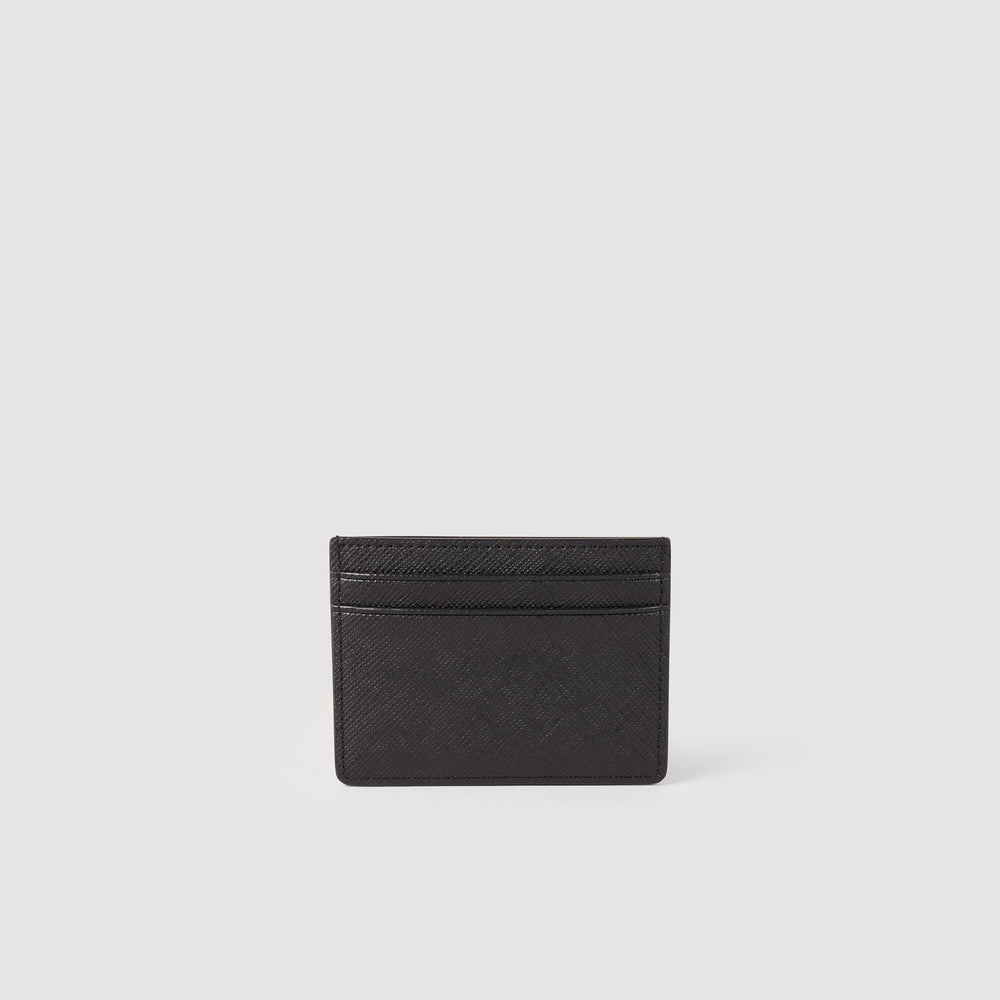Sandro Men Reconstituted leather cardholder