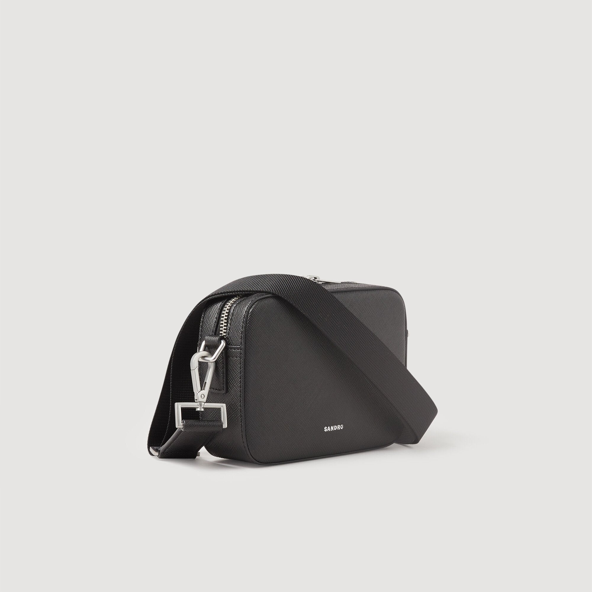 Sandro Men Small reconstituted leather bag