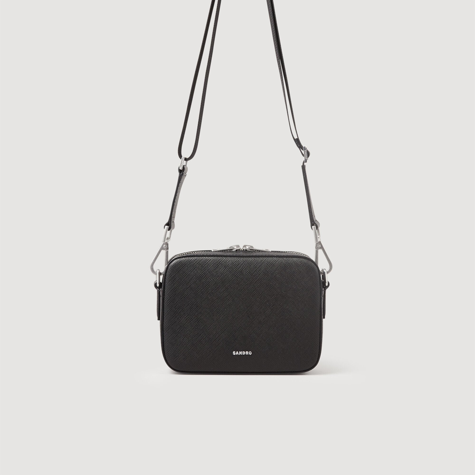Sandro Men Small reconstituted leather bag