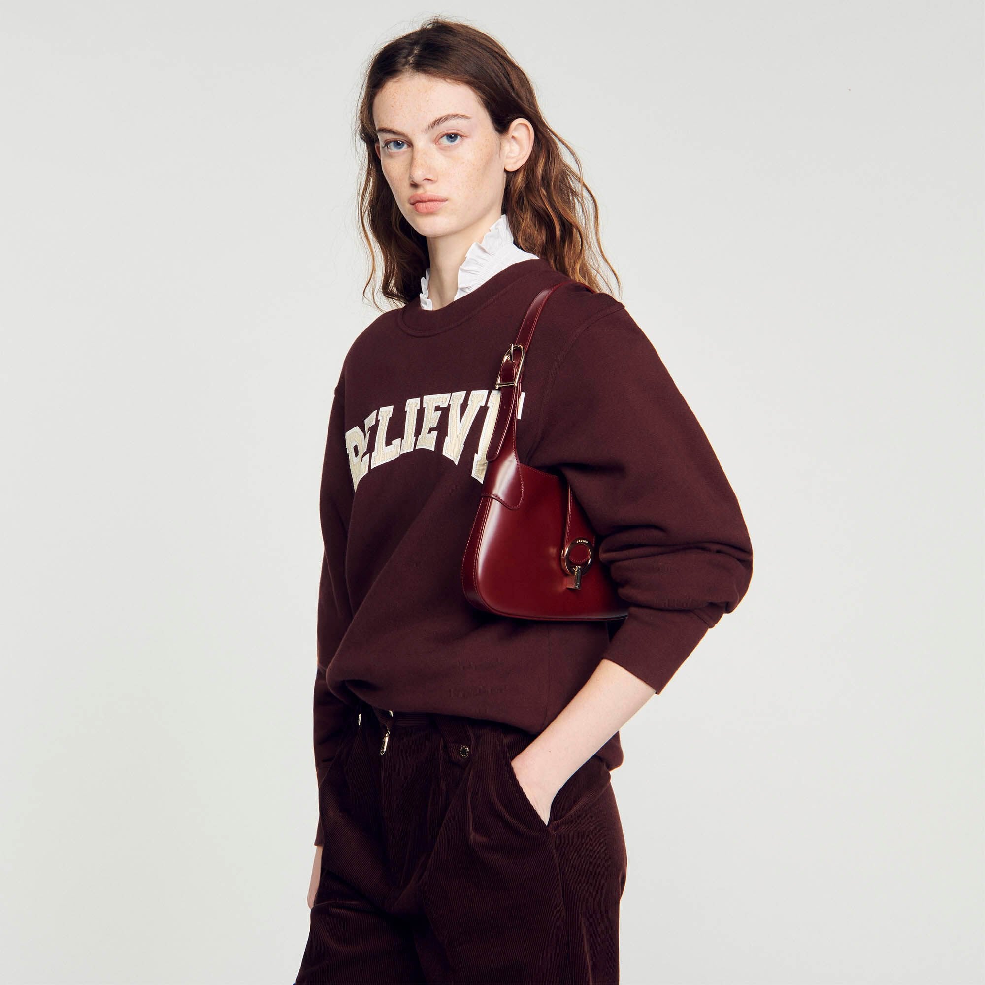 Sandro Women Janet bag in certified leather