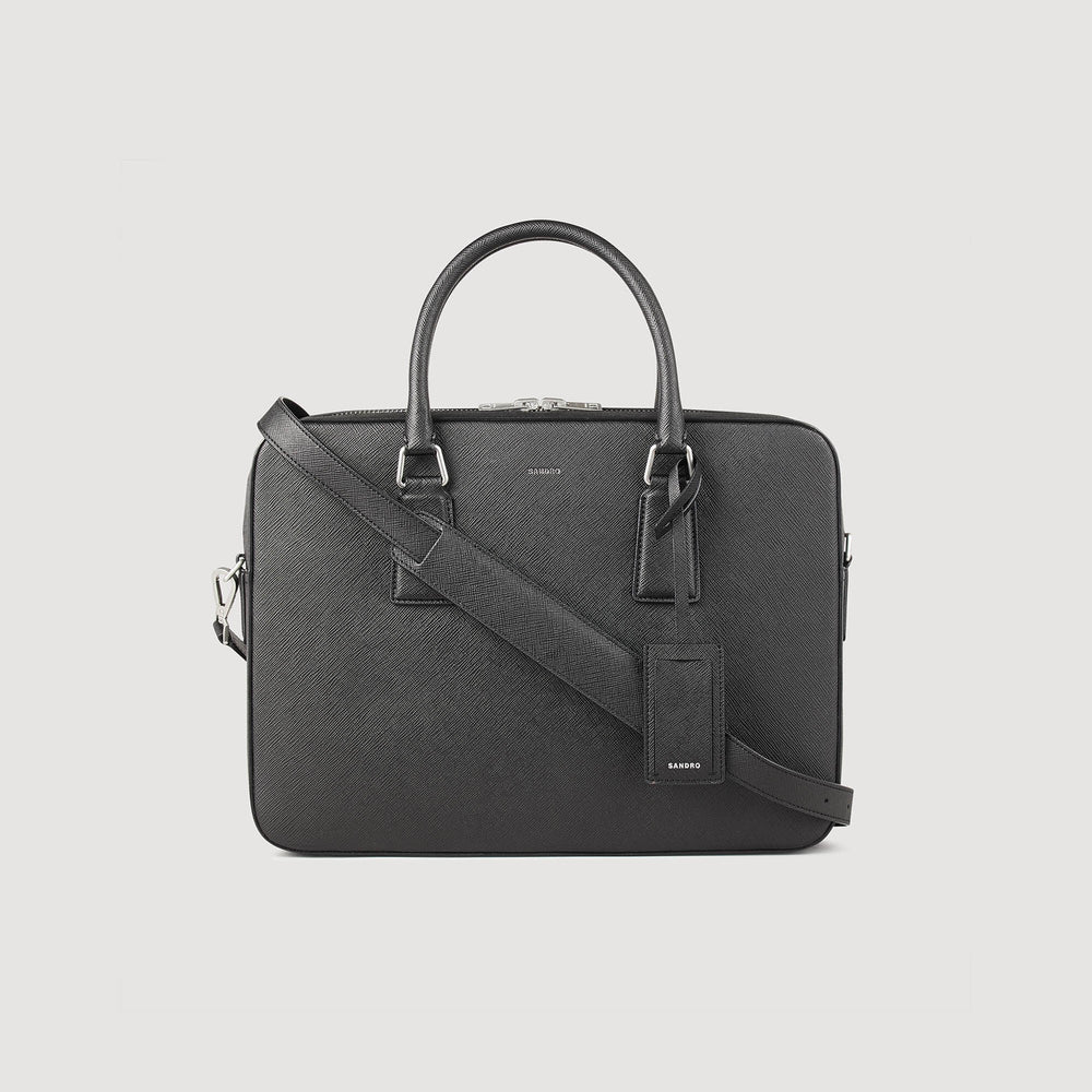 Sandro Men Reconstituted leather briefcase