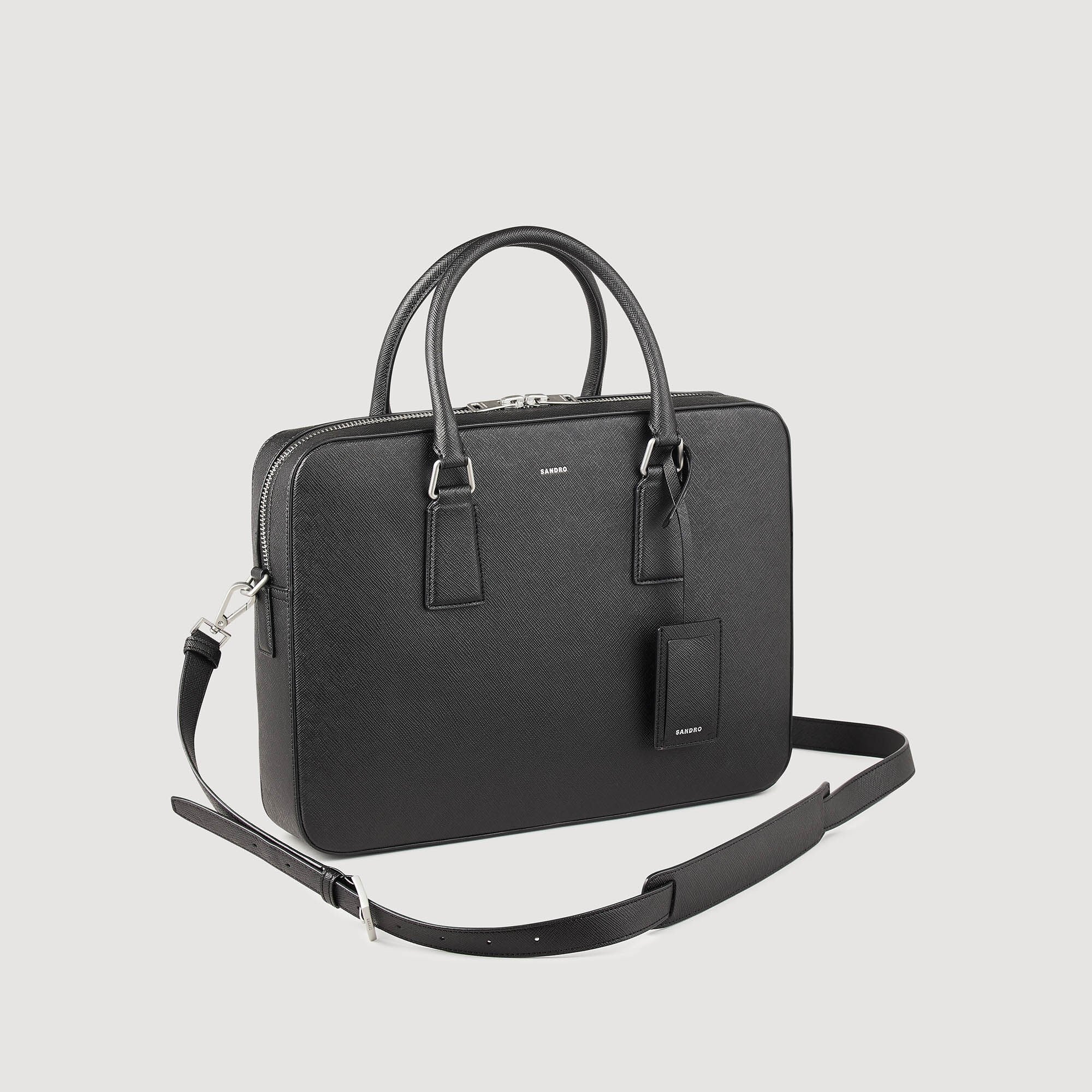 Sandro Men Reconstituted leather briefcase