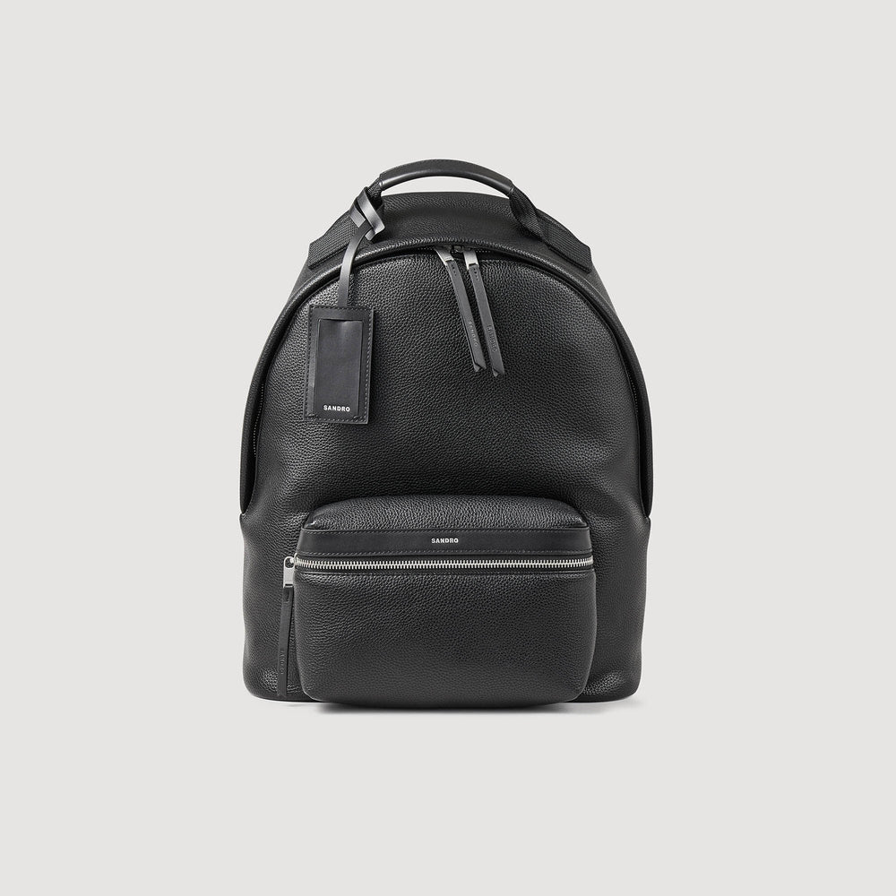 Sandro Men Coated canvas backpack