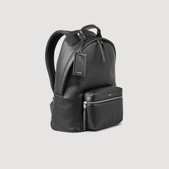Sandro Men Coated canvas backpack