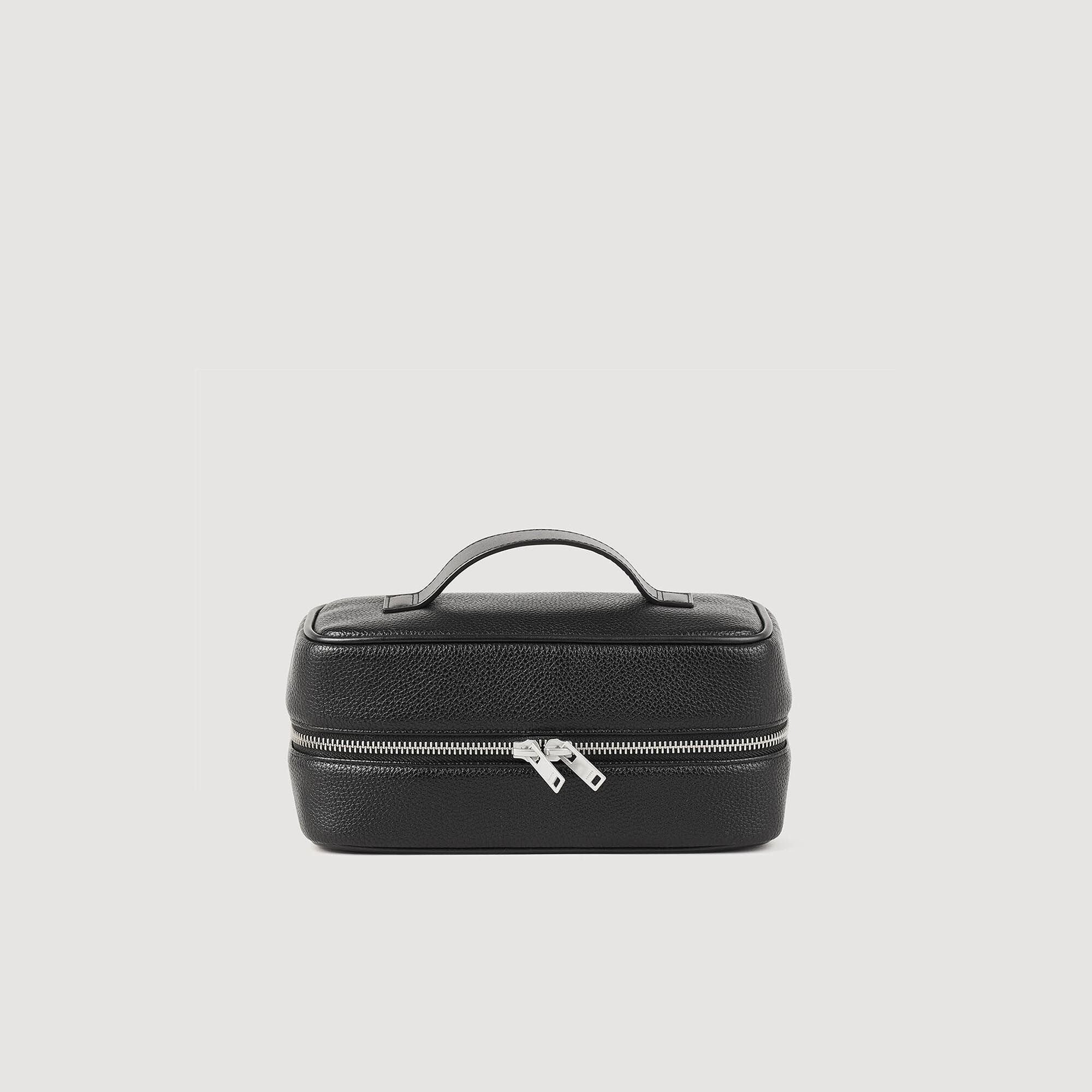 Sandro Men Toiletry bag in grained fabric