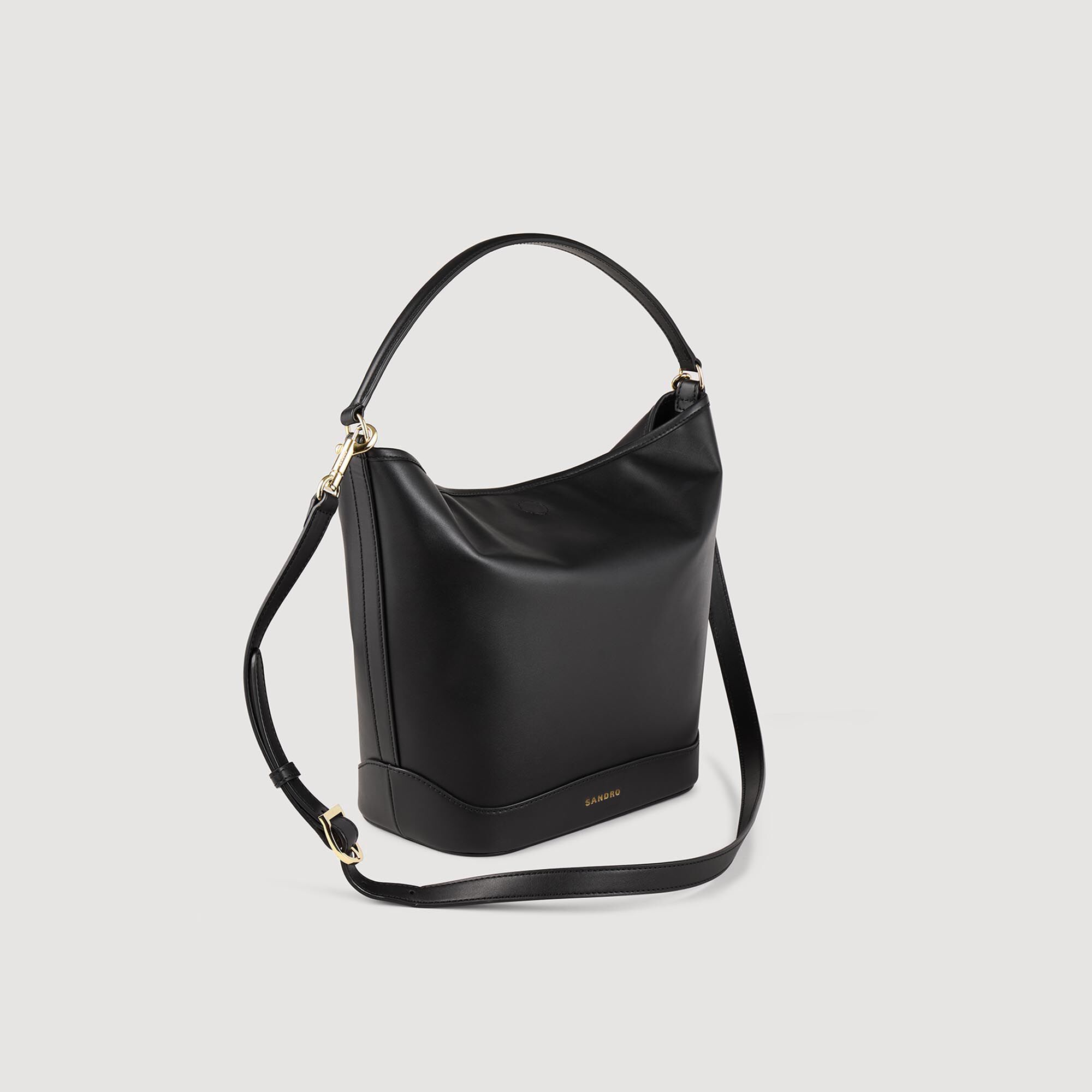 Sandro Women TANGOSO leather bucket bag