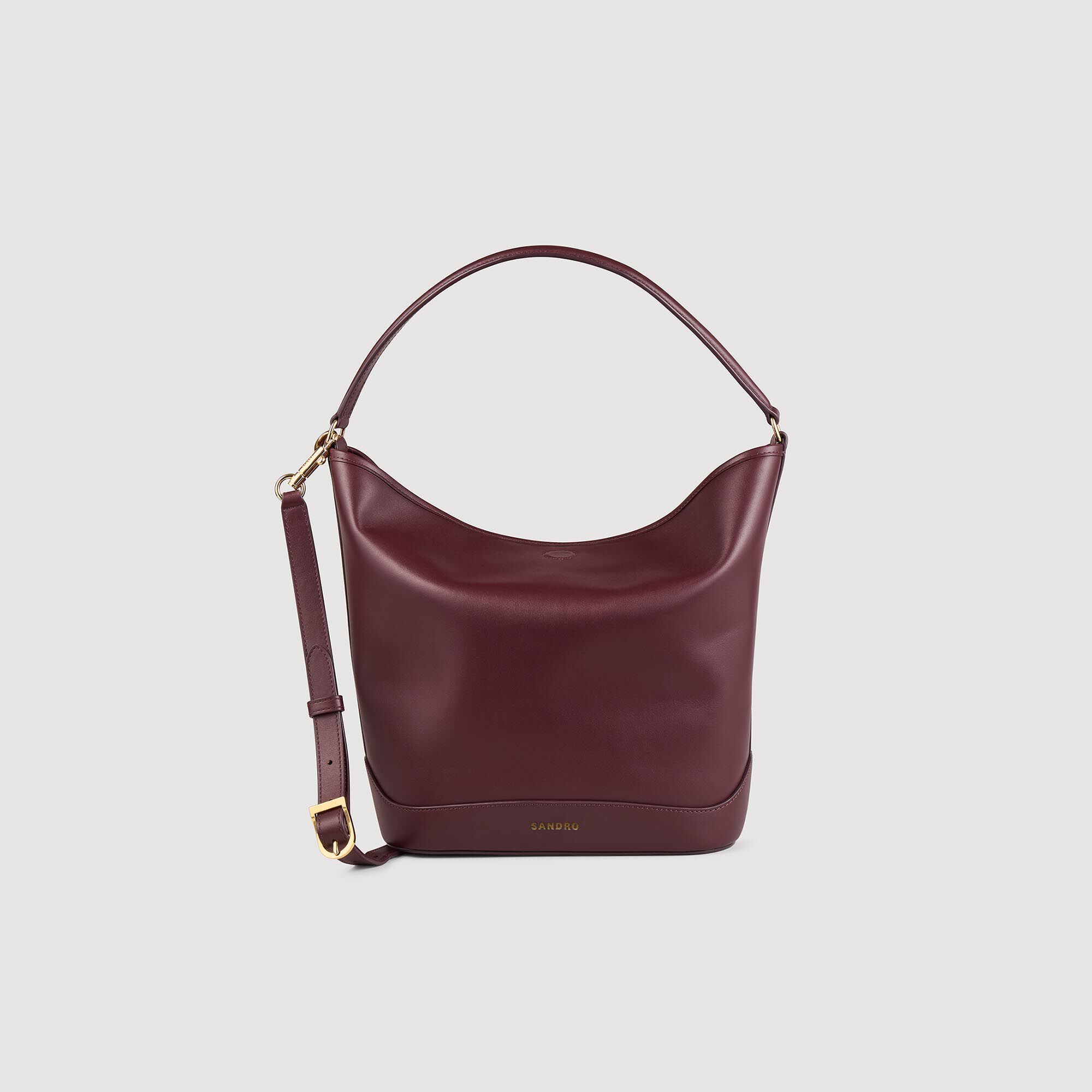 Sandro Women TANGOSO leather bucket bag