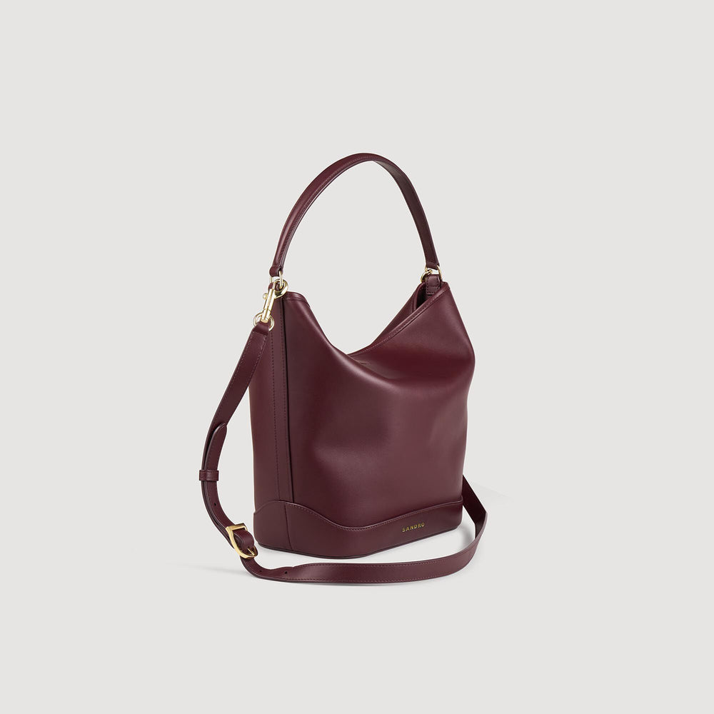 Sandro Women TANGOSO leather bucket bag