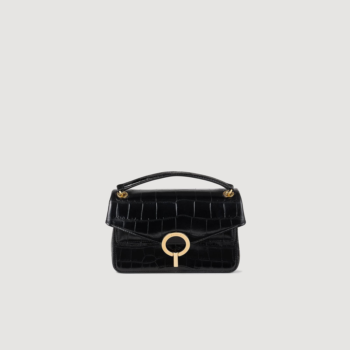 Sandro Women Mock croc leather Yza bag