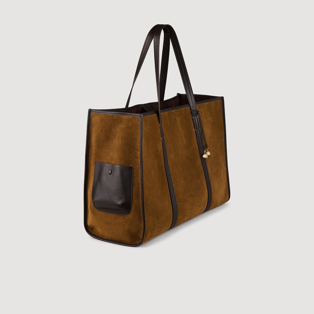 Sandro Women Suede tote bag