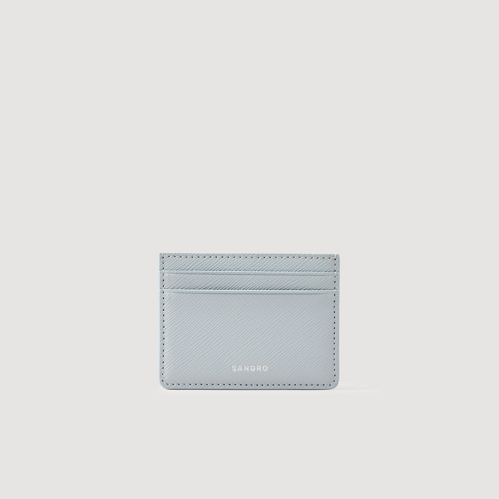 Sandro Men Reconstituted leather cardholder
