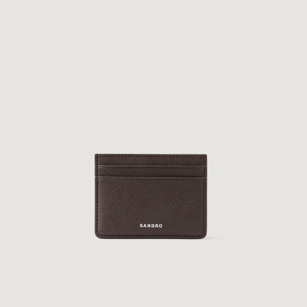Sandro Men Reconstituted leather cardholder