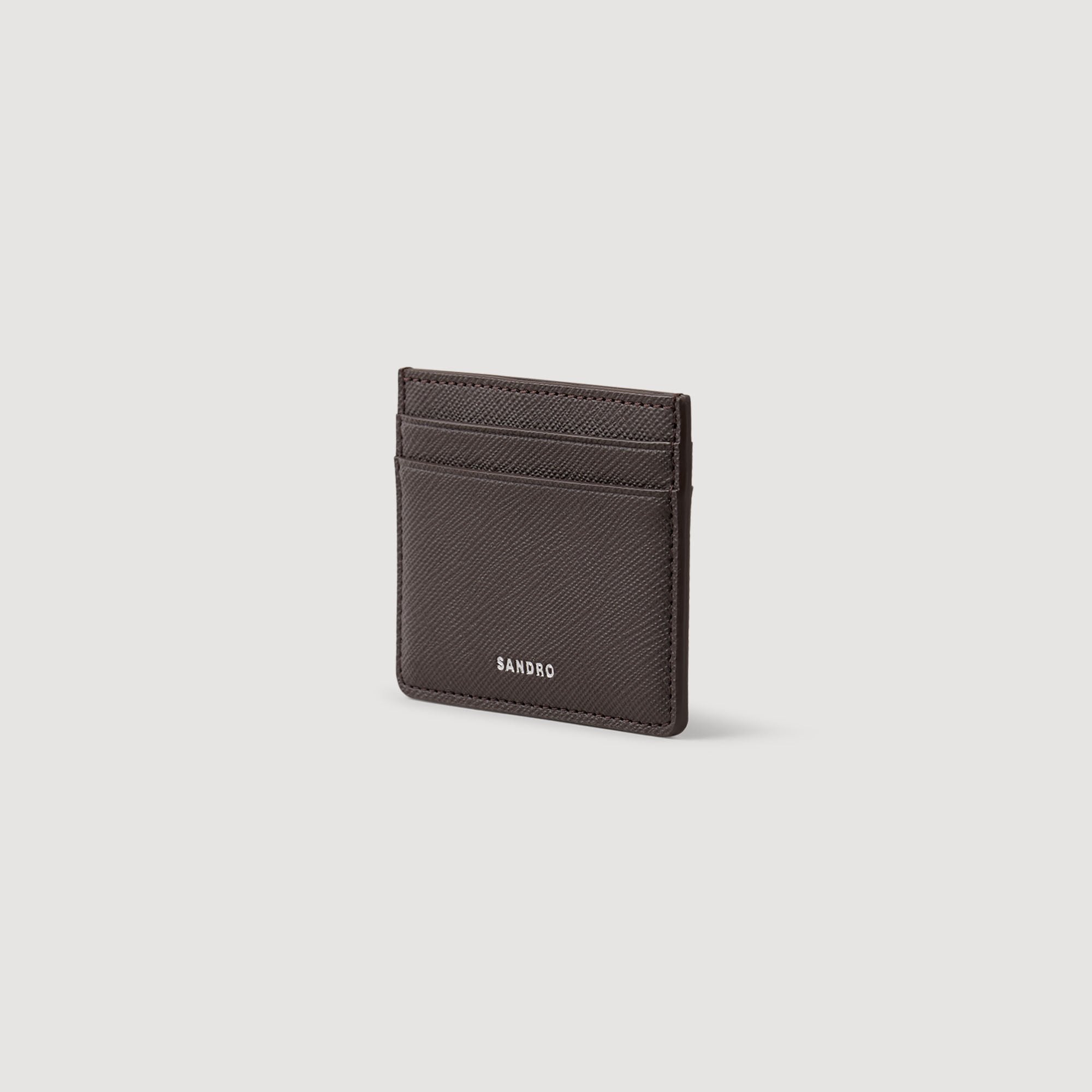 Sandro Men Reconstituted leather cardholder