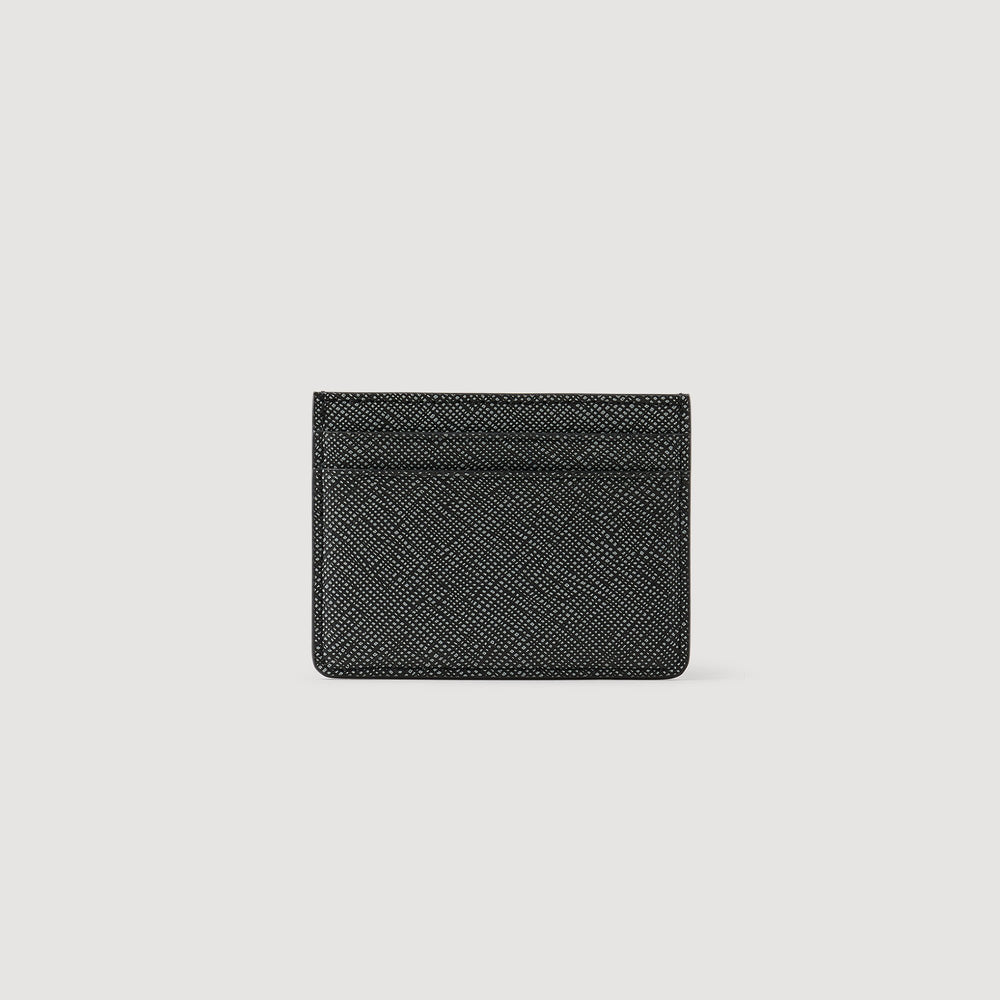 Sandro Men Reconstituted leather cardholder