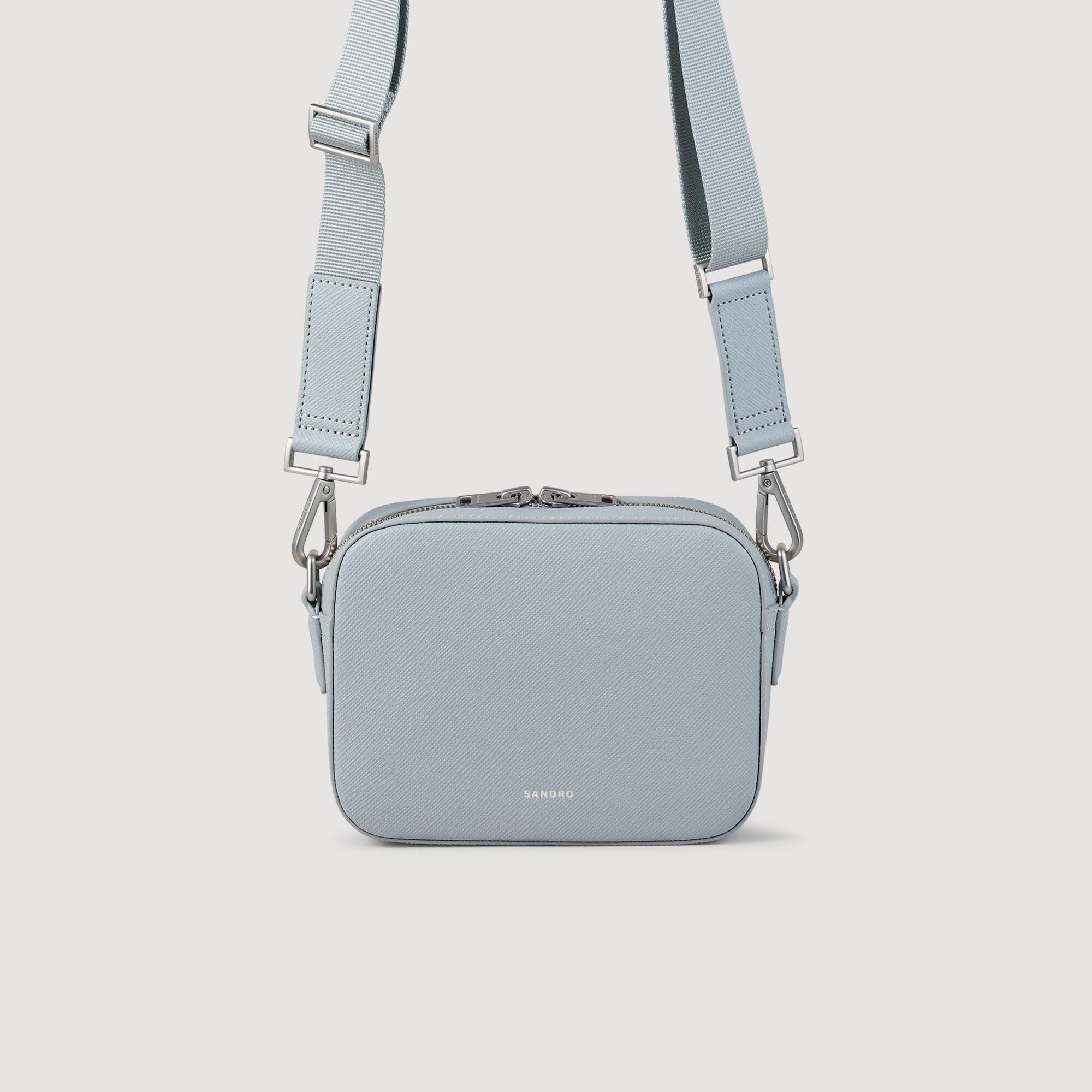 Sandro Men Small reconstituted leather bag