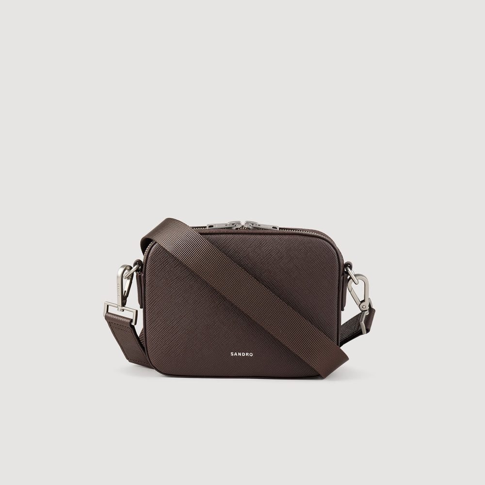 Sandro Men Small reconstituted leather bag