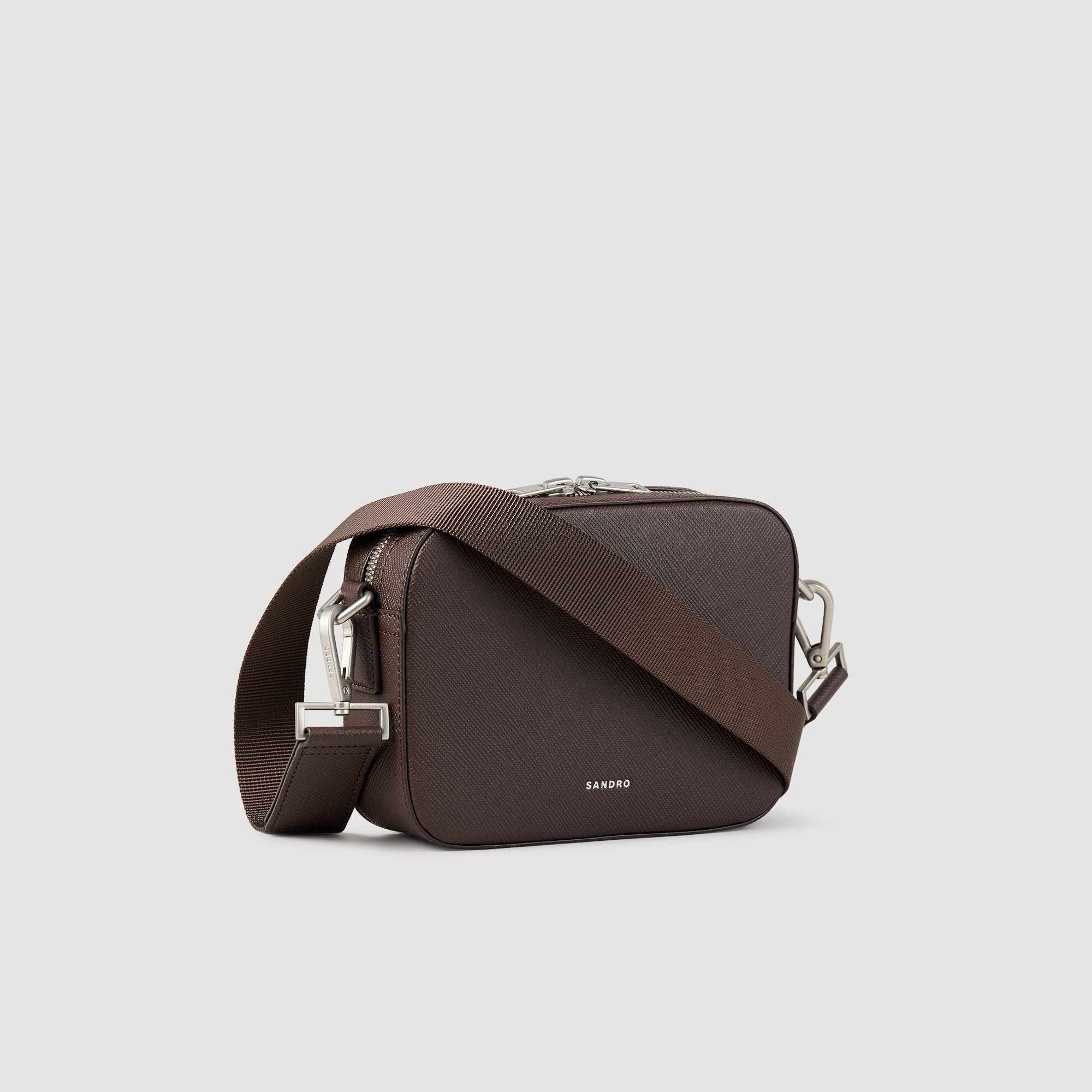 Sandro Men Small reconstituted leather bag