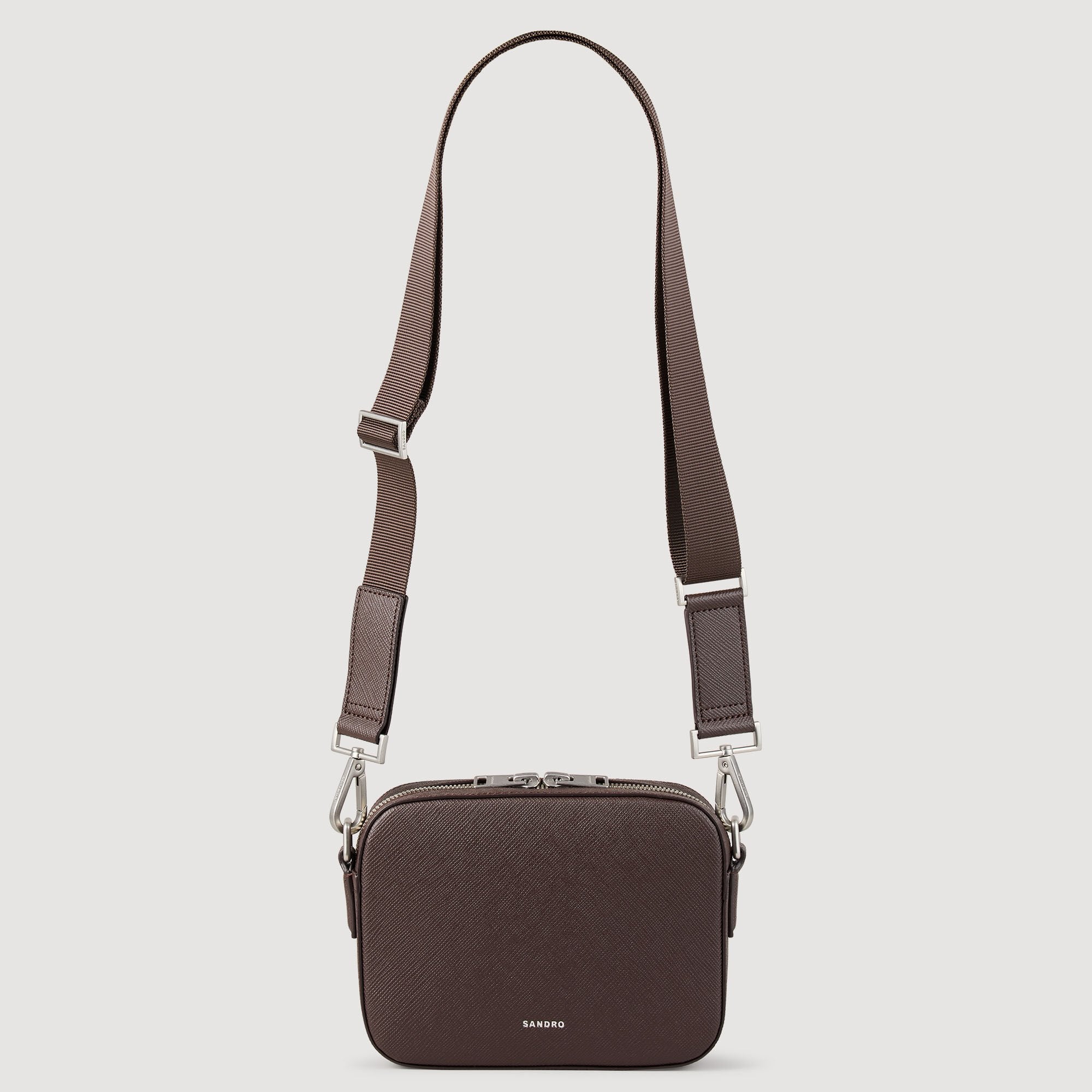 Sandro Men Small reconstituted leather bag