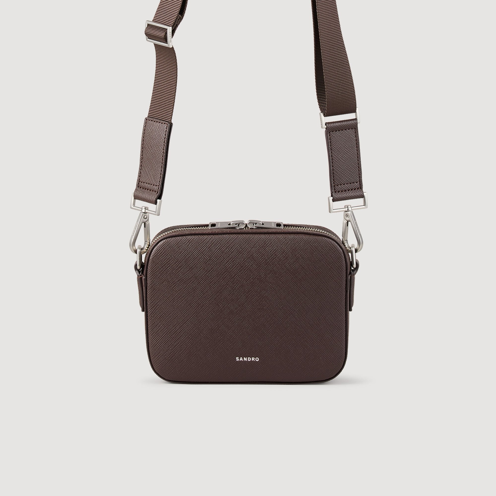 Sandro Men Small reconstituted leather bag