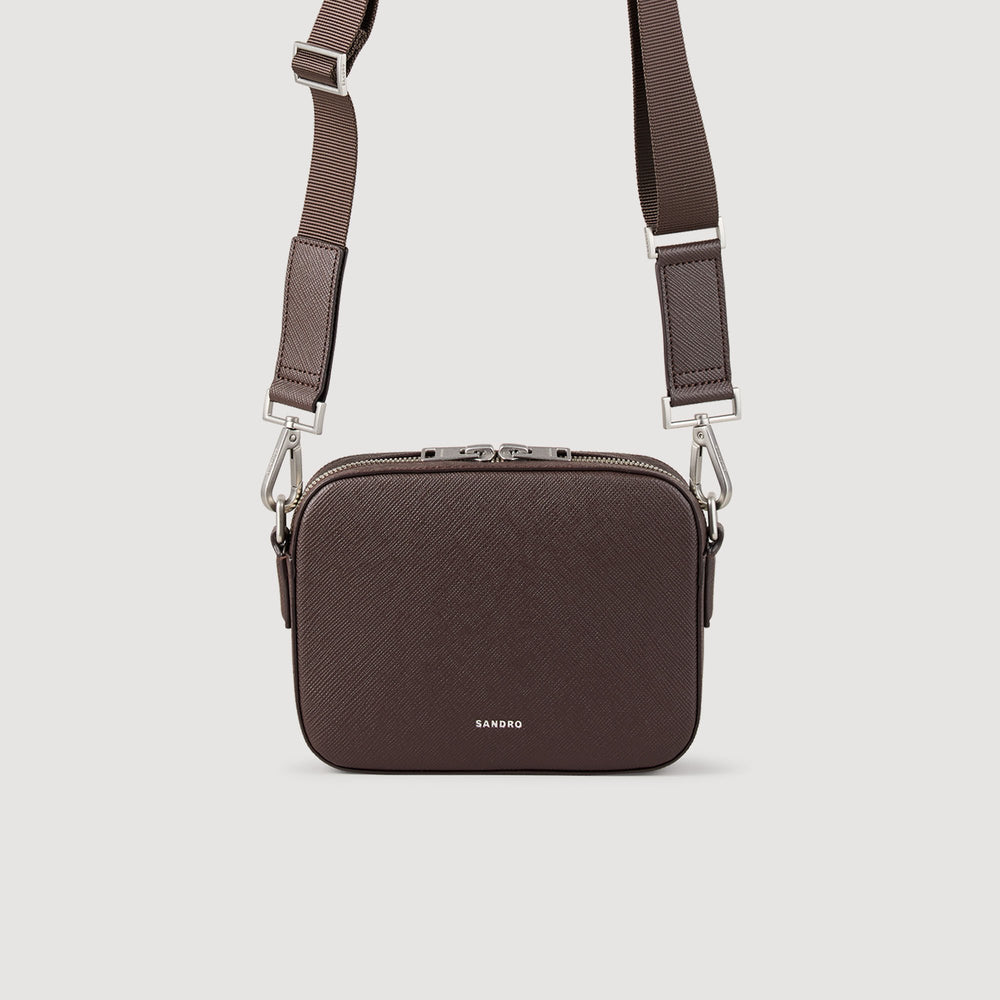 Sandro Men Small reconstituted leather bag