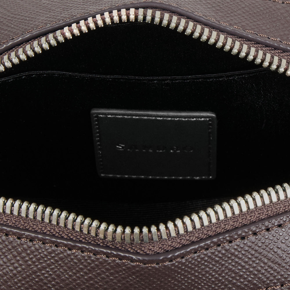 Sandro Men Small reconstituted leather bag