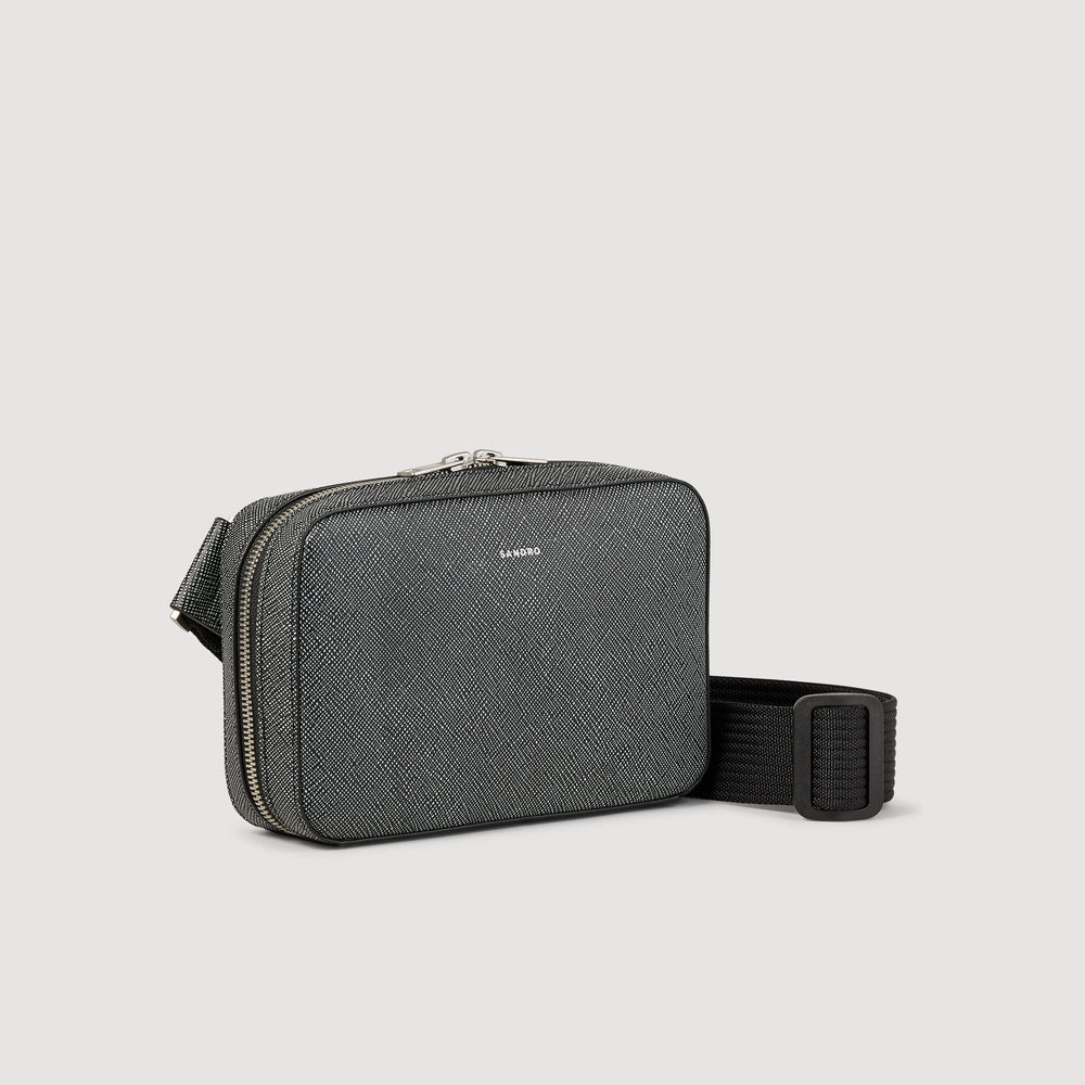 Sandro Men Small reconstitued leather bag