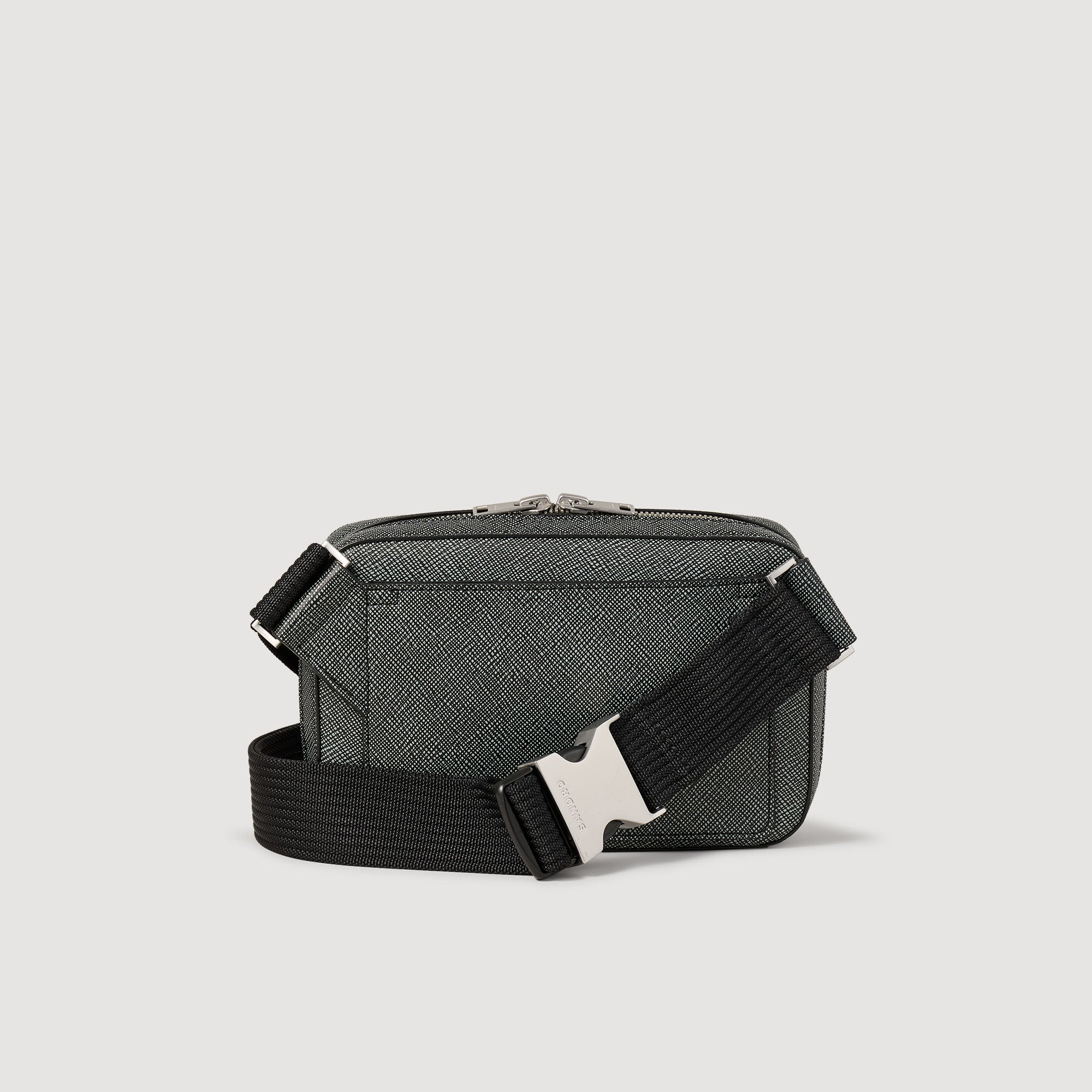 Sandro Men Small reconstitued leather bag