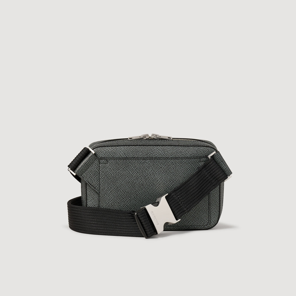 Sandro Men Small reconstitued leather bag