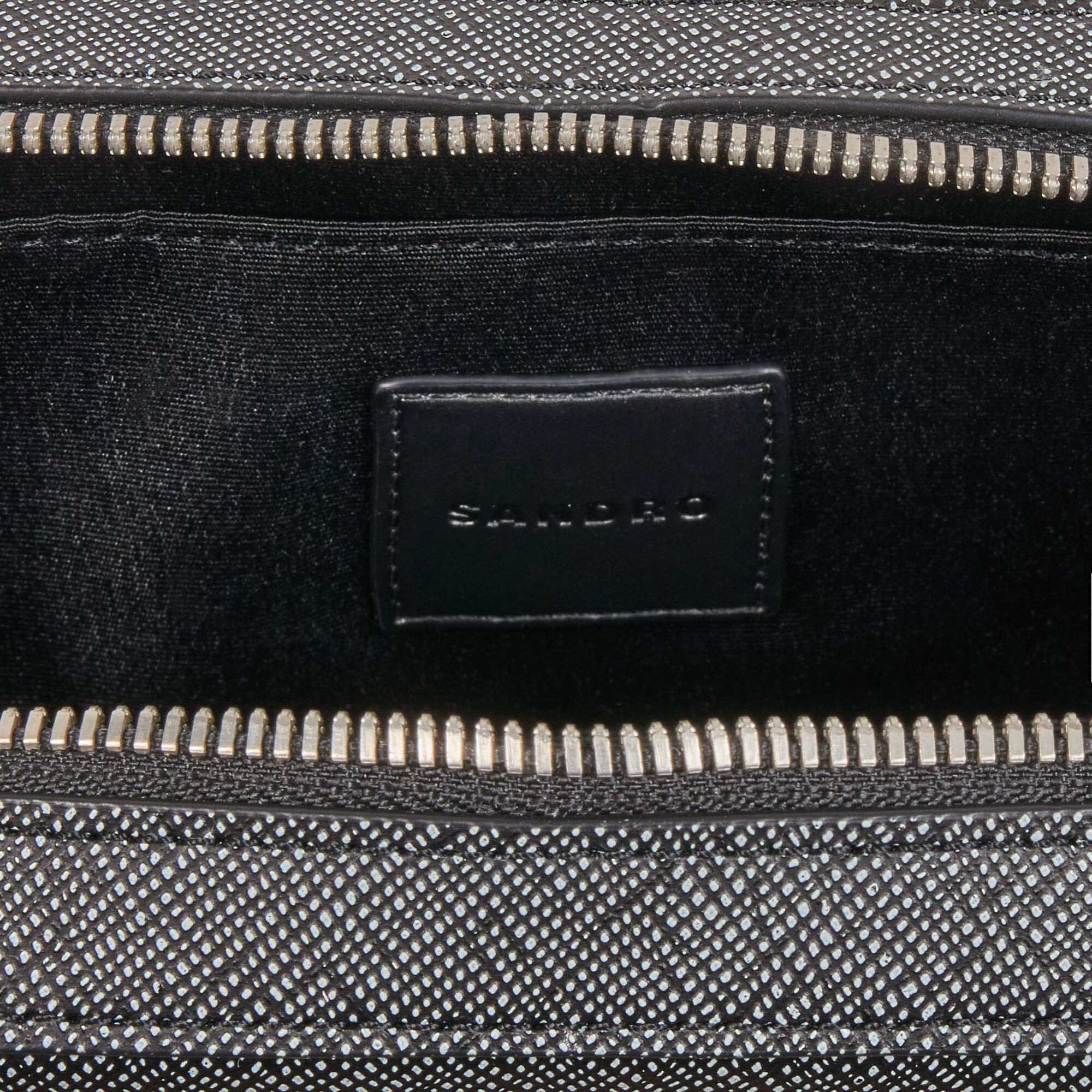 Sandro Men Small reconstitued leather bag