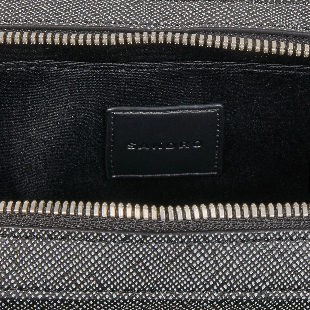 Sandro Men Small reconstitued leather bag