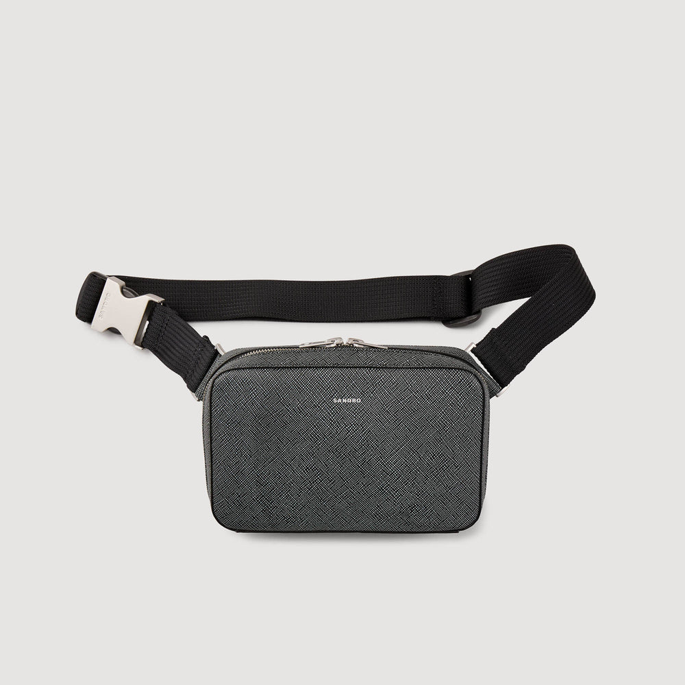 Sandro Men Small reconstitued leather bag