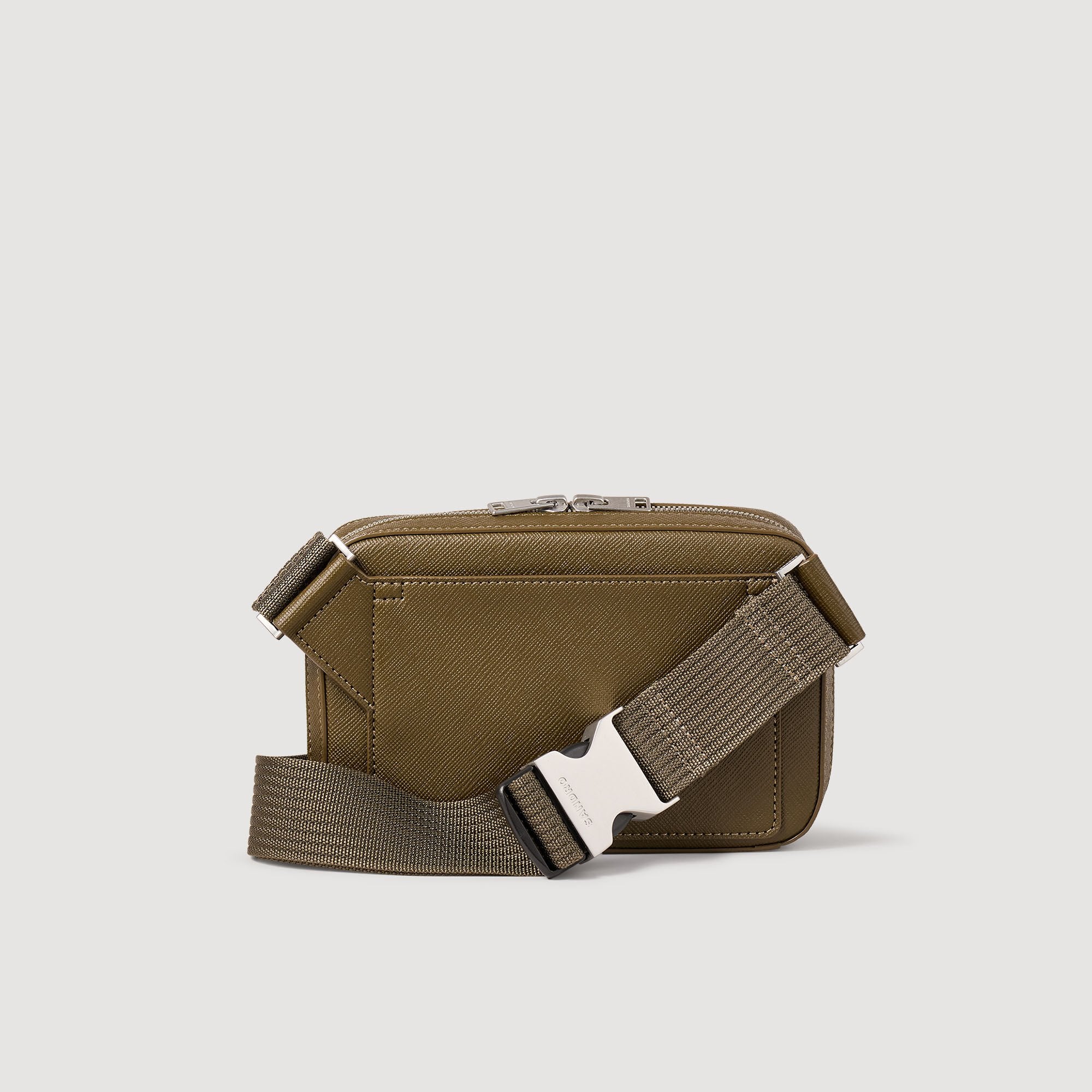 Sandro Men Small reconstitued leather bag