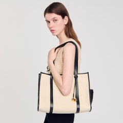 Sandro Women Canvas tote bag