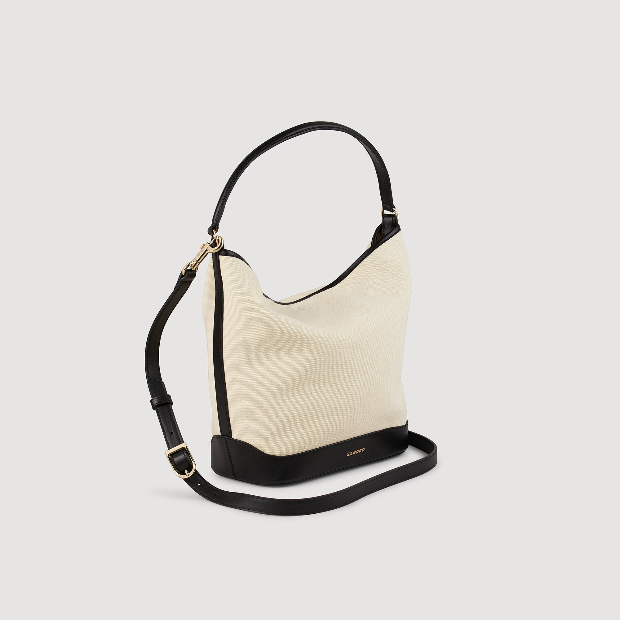 Sandro Women Tangoso canvas bucket bag