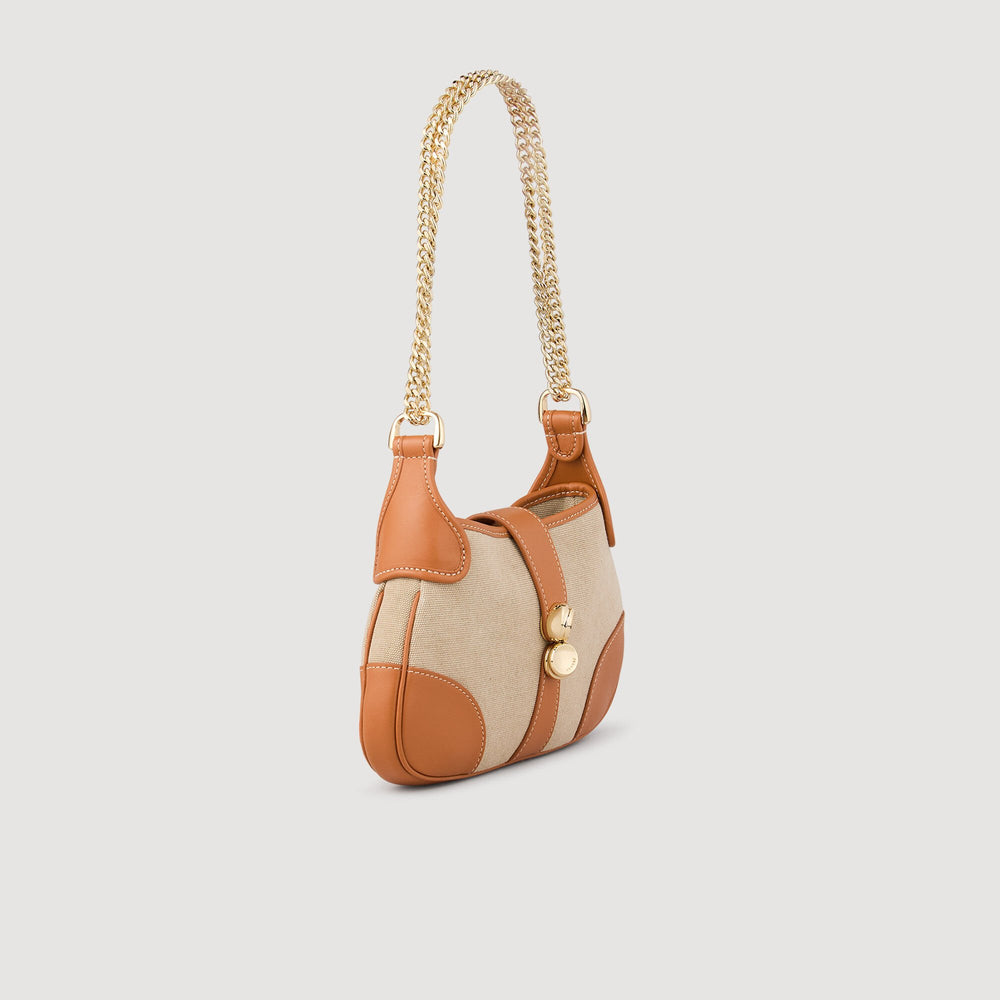 Sandro Women Janet canvas and leather bag