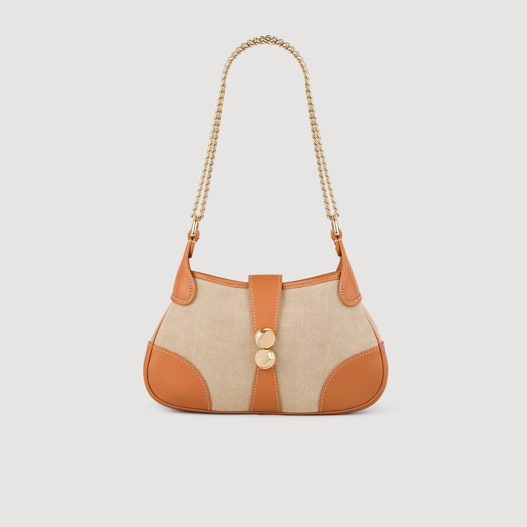 Sandro Women Janet canvas and leather bag
