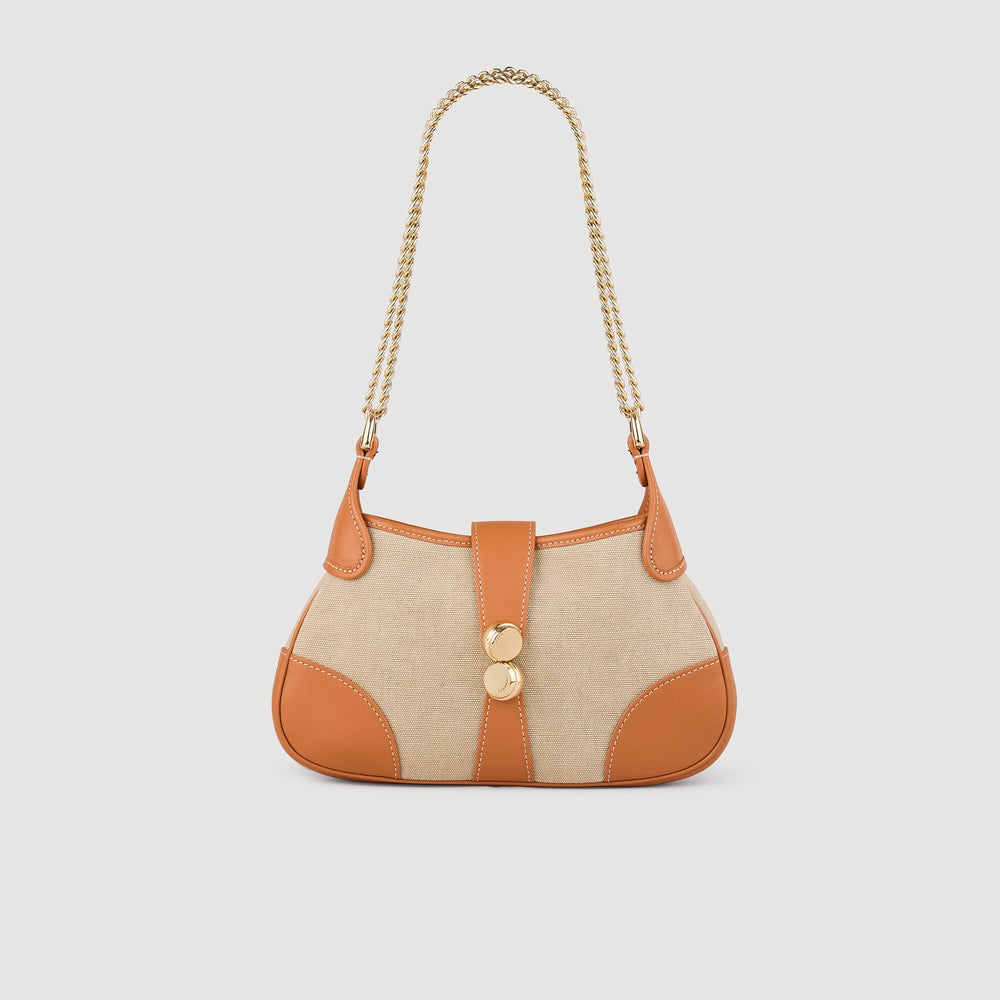 Sandro Women Janet canvas and leather bag