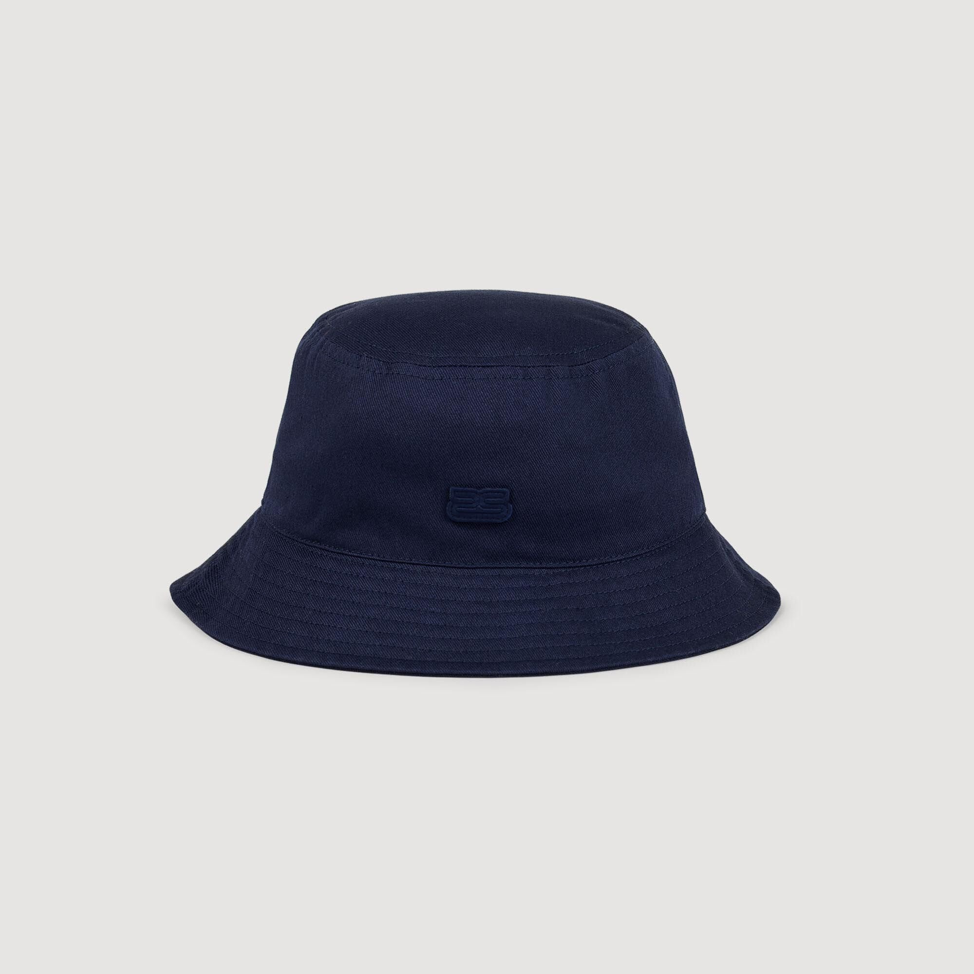 Sandro Men Cotton bucket hat with patch
