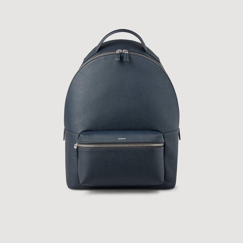Sandro Men Reconstituted leather rucksack