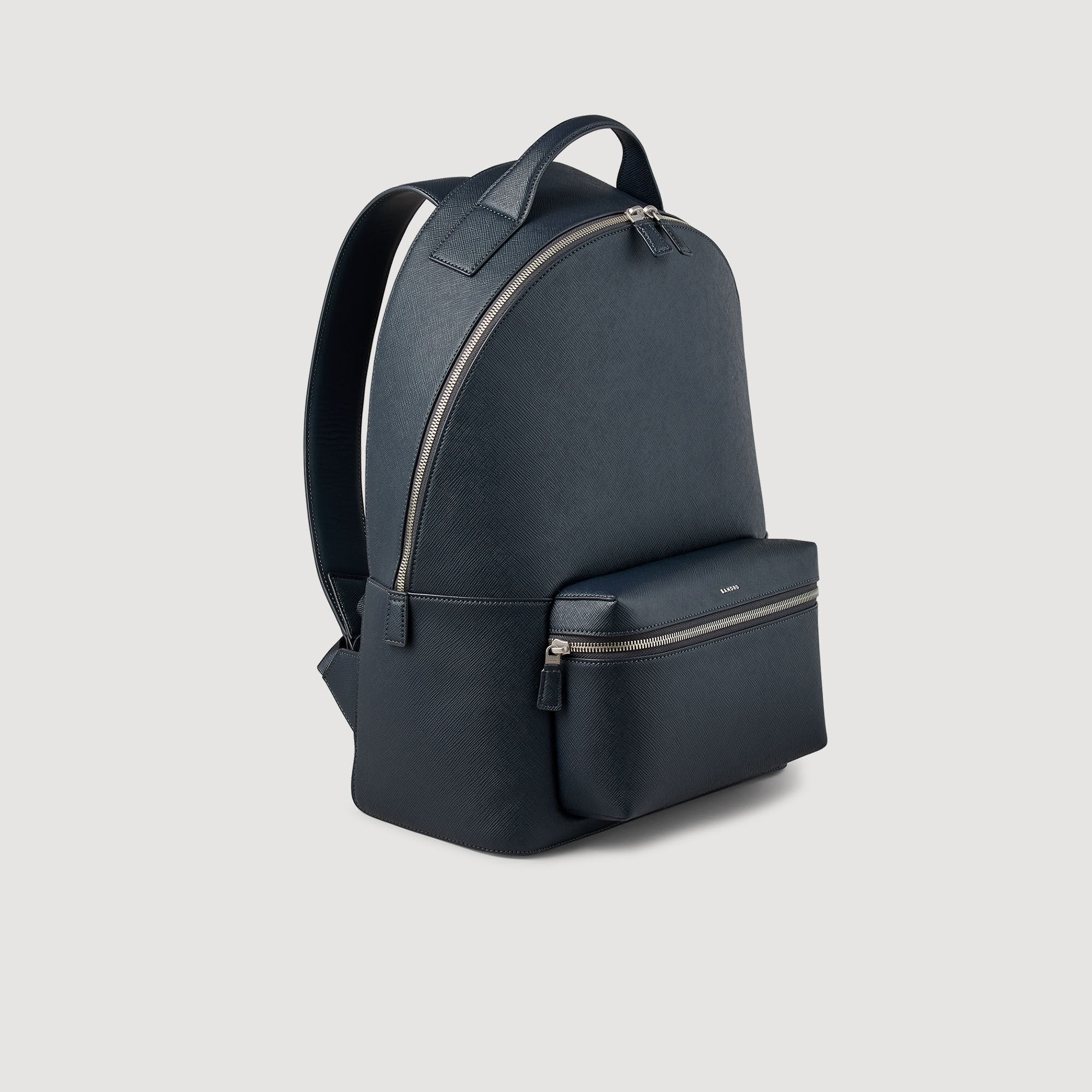 Sandro Men Reconstituted leather rucksack