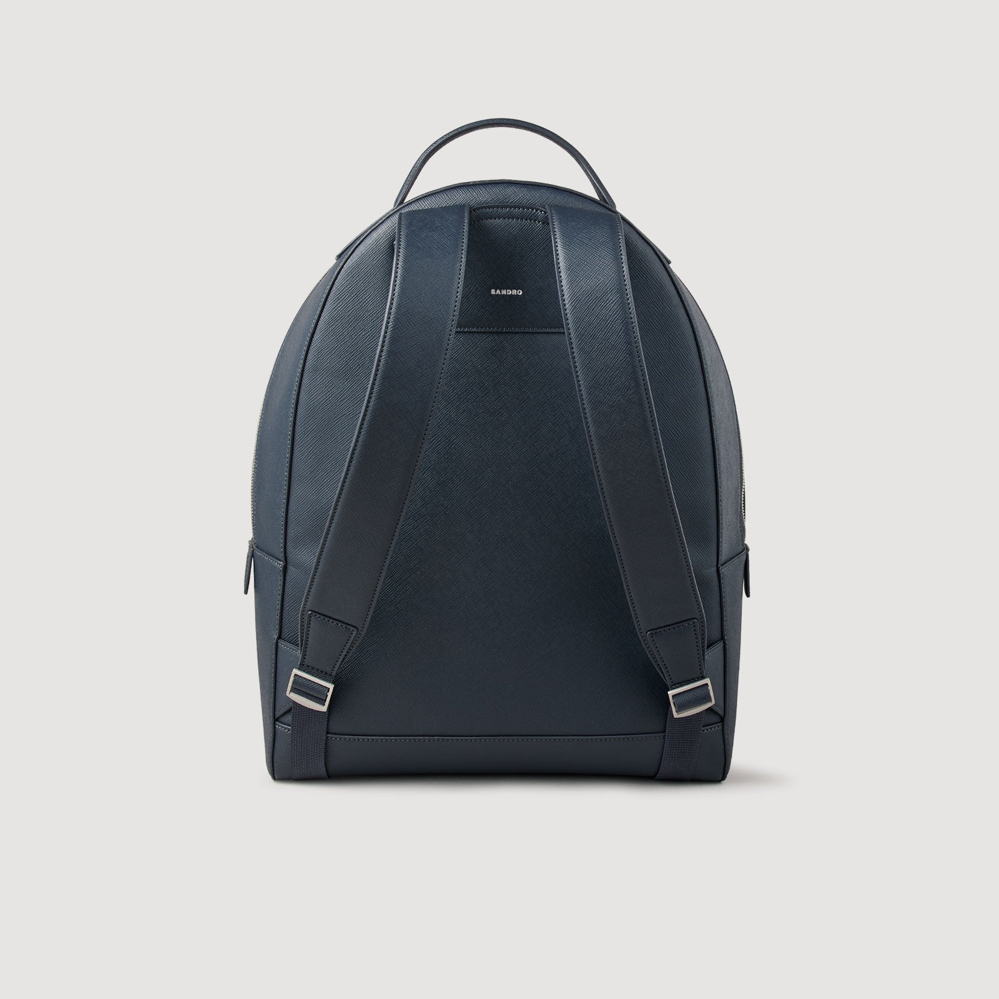 Sandro Men Reconstituted leather rucksack