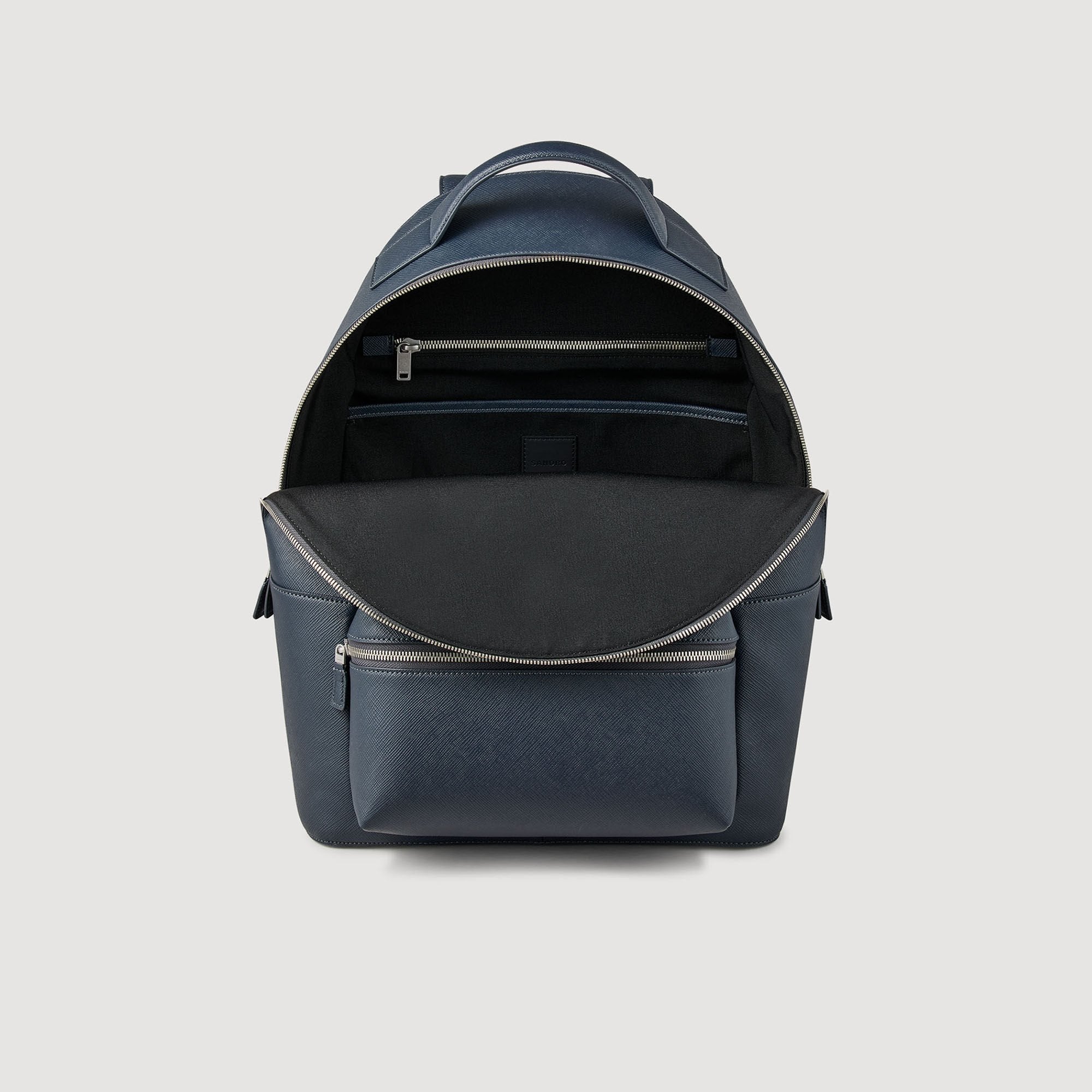Sandro Men Reconstituted leather rucksack